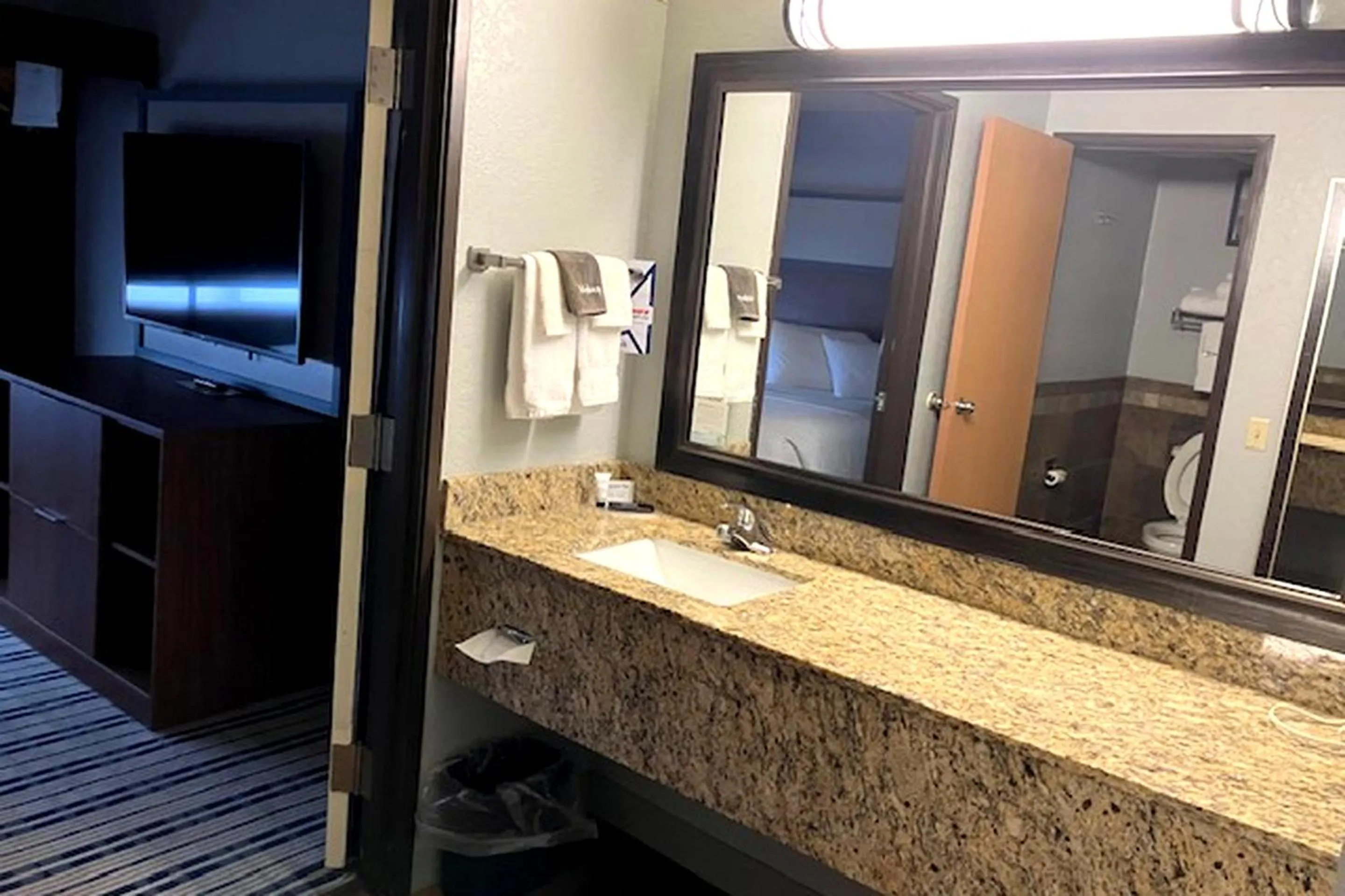 Bathroom in AmericInn by Wyndham Dickinson