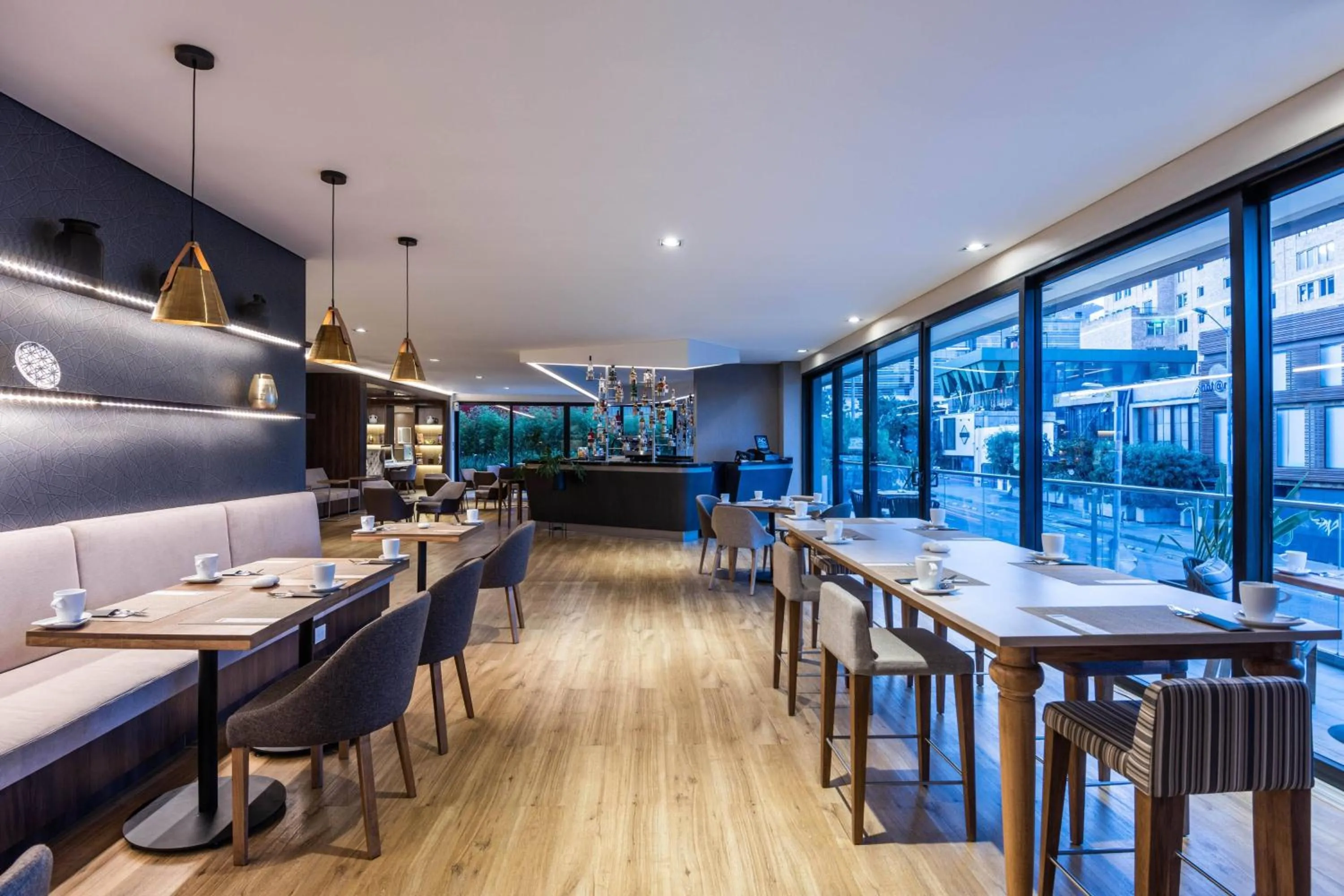 Lounge or bar in AC Hotel by Marriott Bogota Zona T