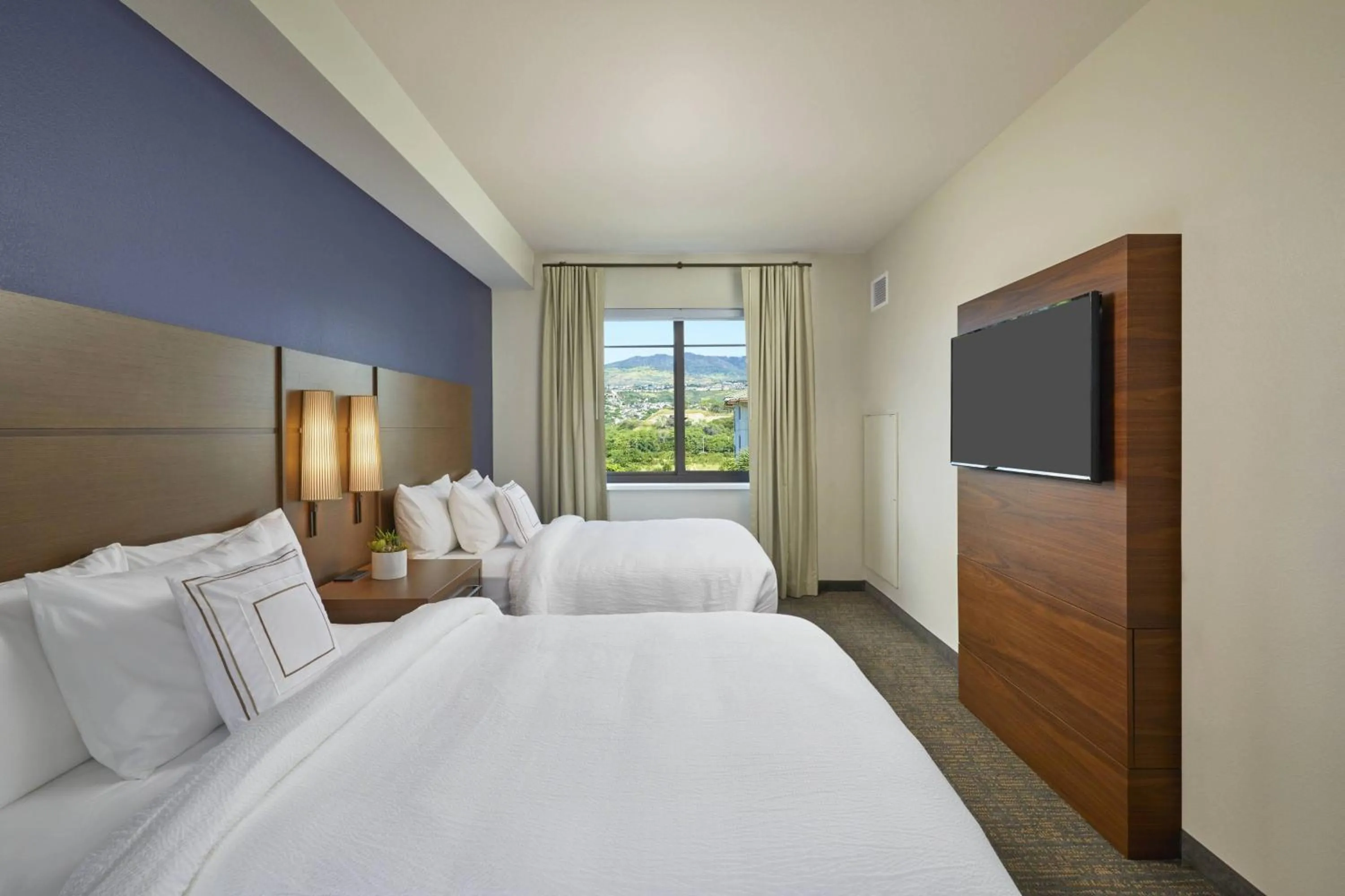 Bedroom, Bed in Residence Inn by Marriott Oahu Kapolei