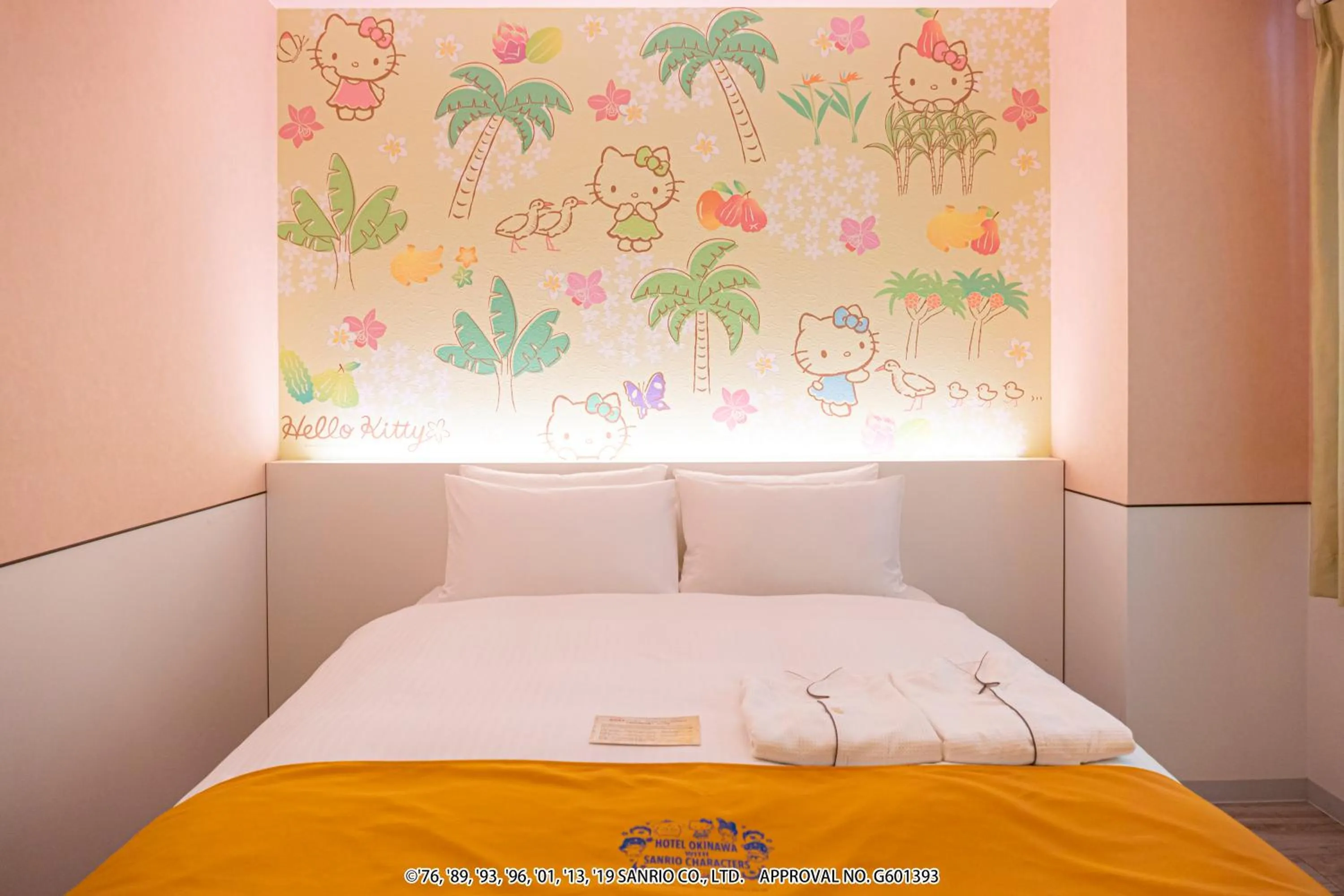 Bed in HOTEL OKINAWA WITH SANRIO CHARACTERS