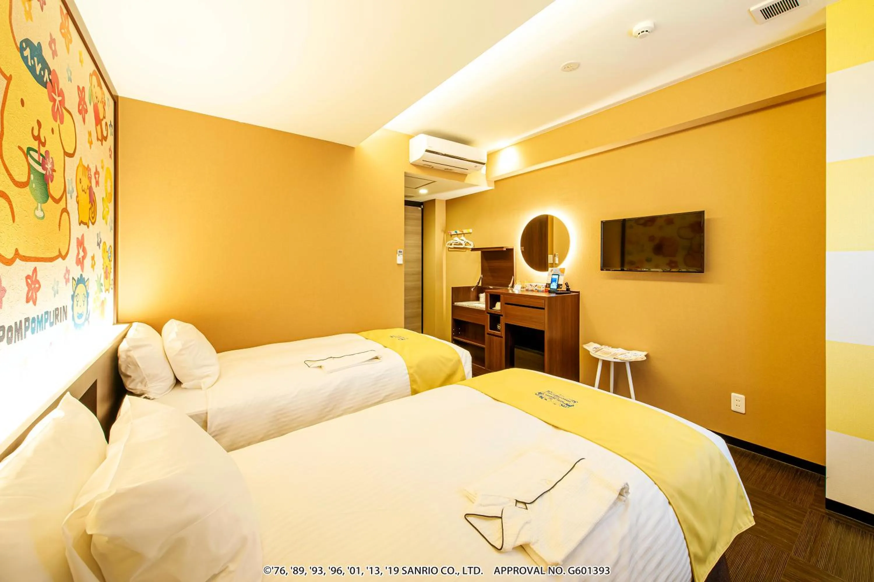 Photo of the whole room, Bed in HOTEL OKINAWA WITH SANRIO CHARACTERS