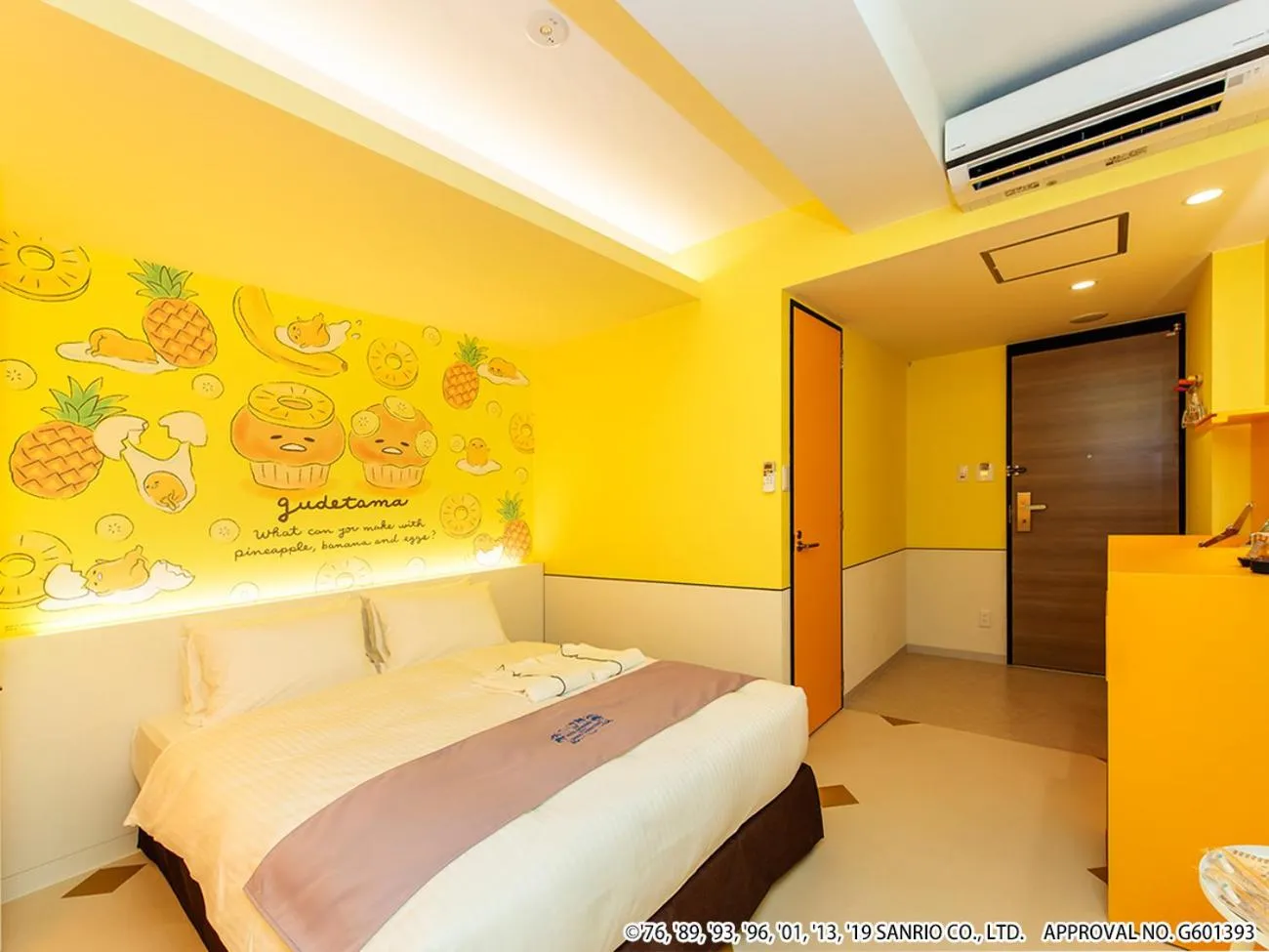 Bed in HOTEL OKINAWA WITH SANRIO CHARACTERS