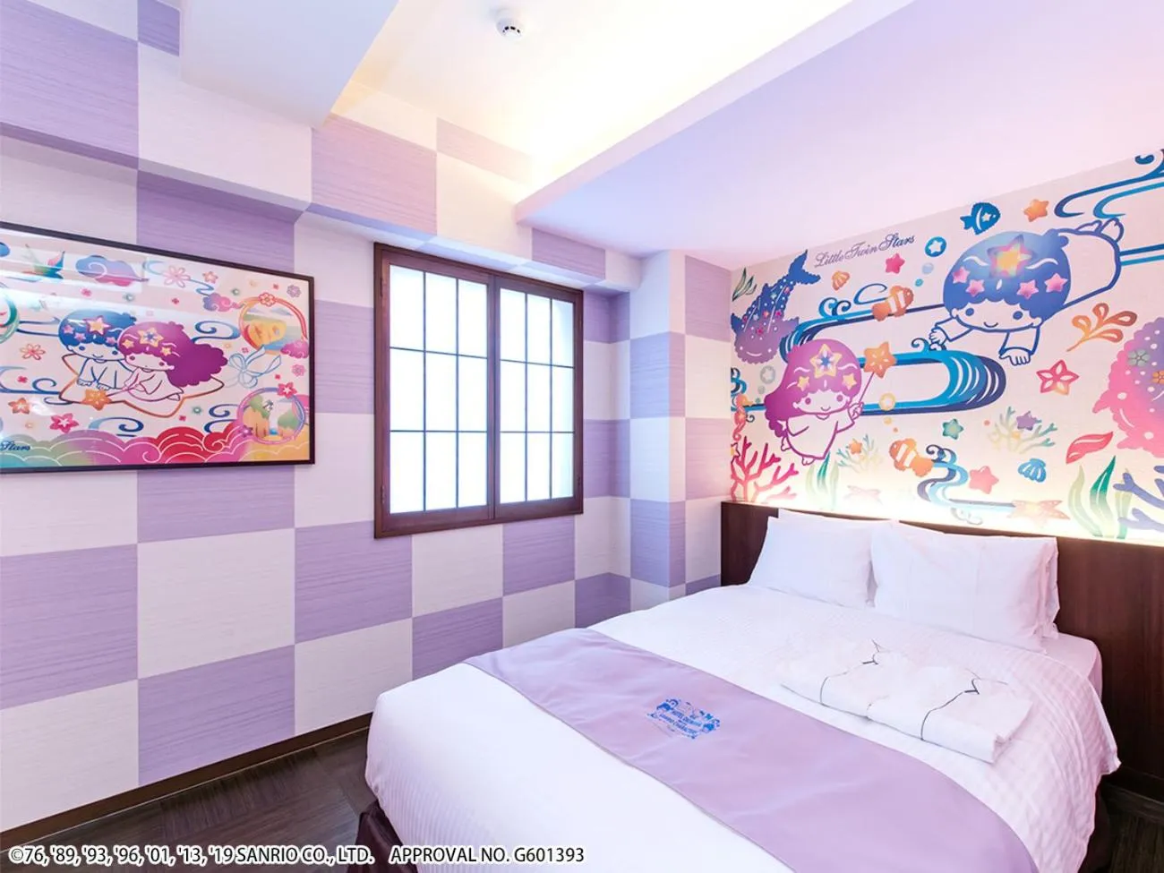 Bed in HOTEL OKINAWA WITH SANRIO CHARACTERS