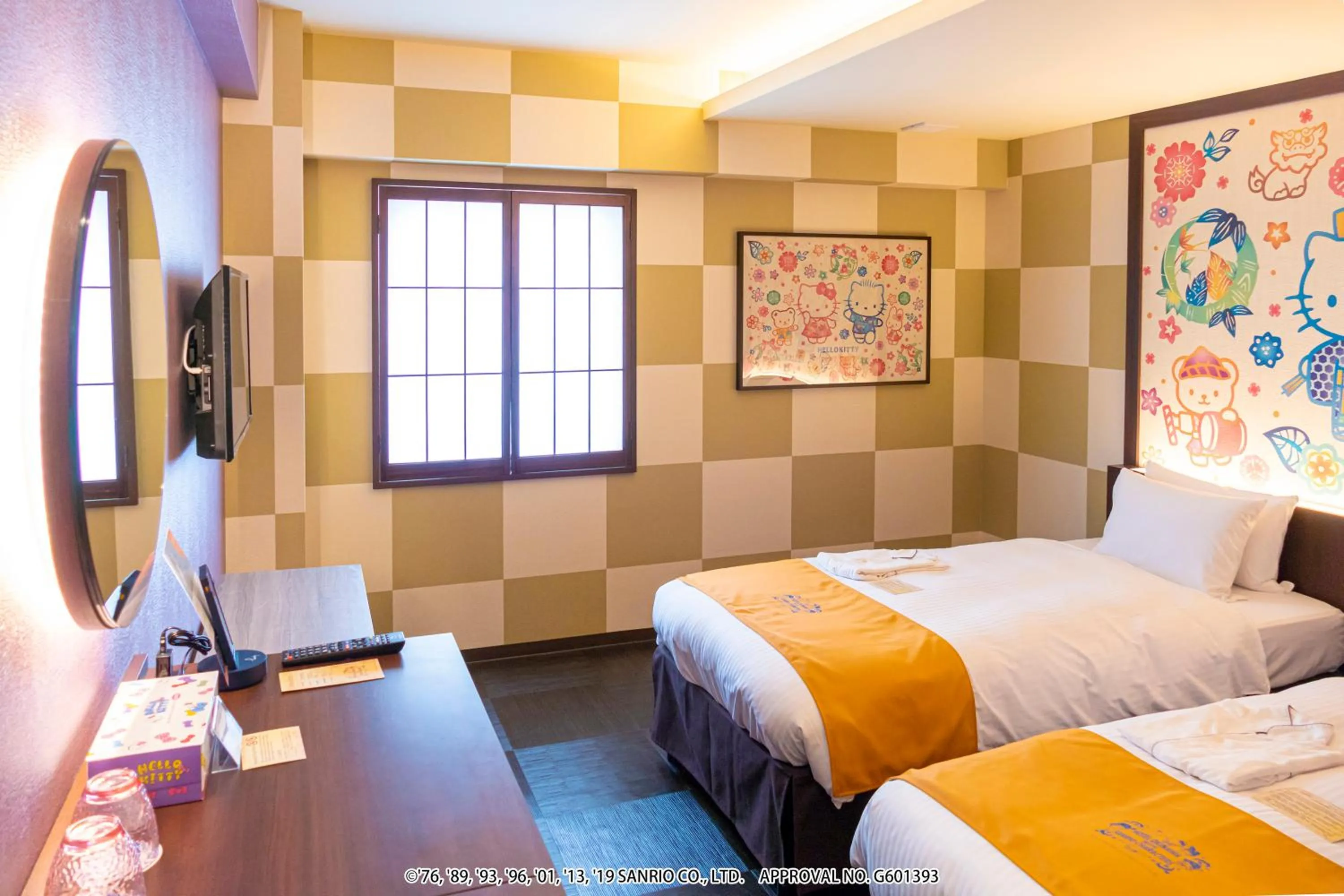 Photo of the whole room, Bed in HOTEL OKINAWA WITH SANRIO CHARACTERS