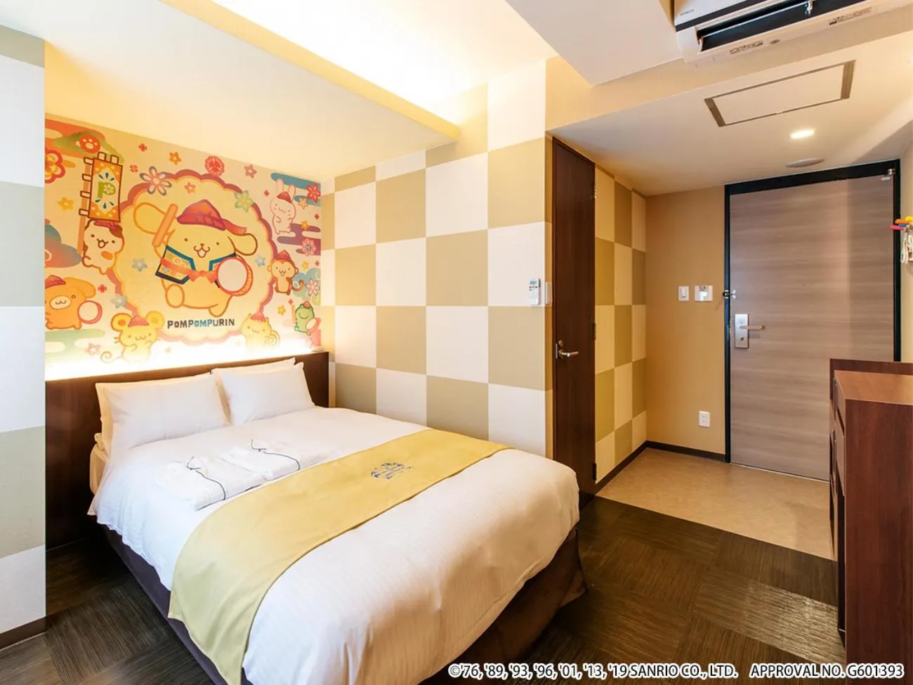 Bed in HOTEL OKINAWA WITH SANRIO CHARACTERS