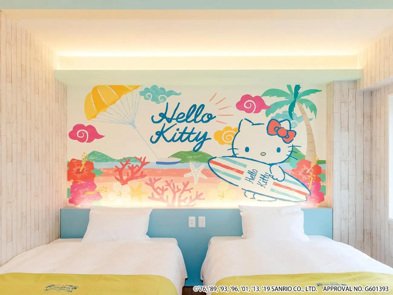 Bed in HOTEL OKINAWA WITH SANRIO CHARACTERS