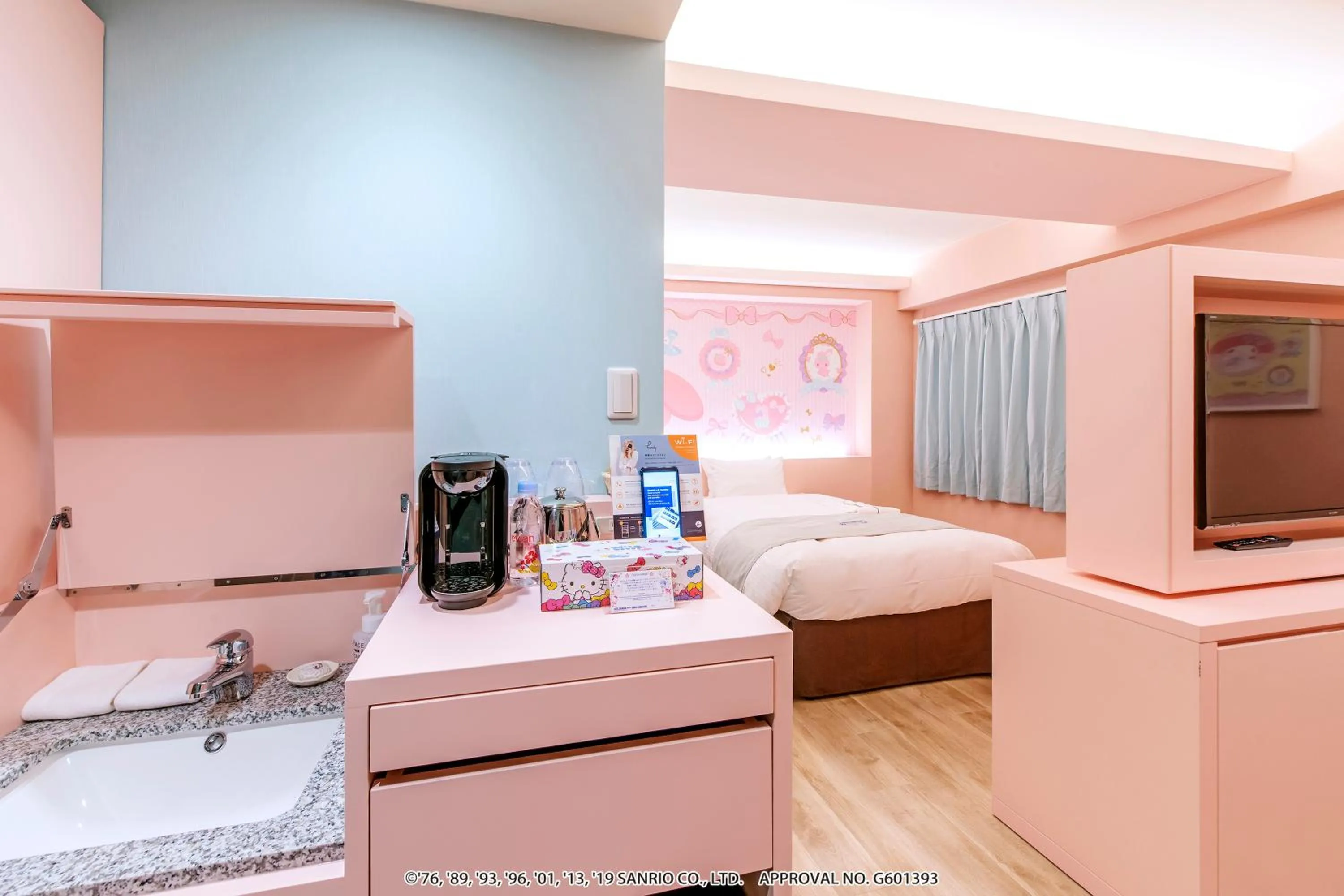 Photo of the whole room, Bed in HOTEL OKINAWA WITH SANRIO CHARACTERS