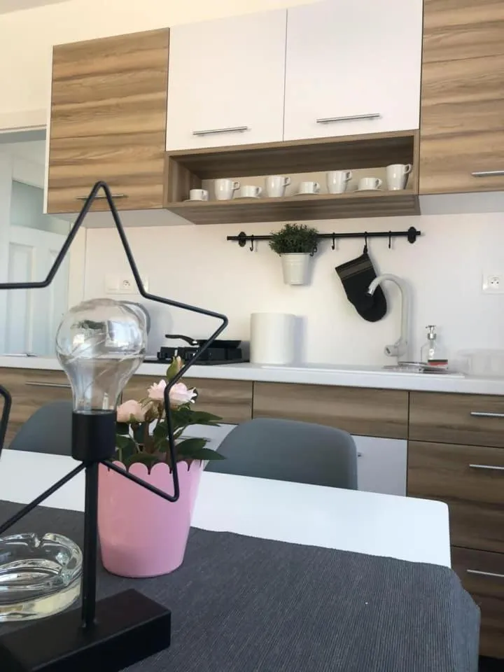 Kitchen or kitchenette in Penzión Fonte