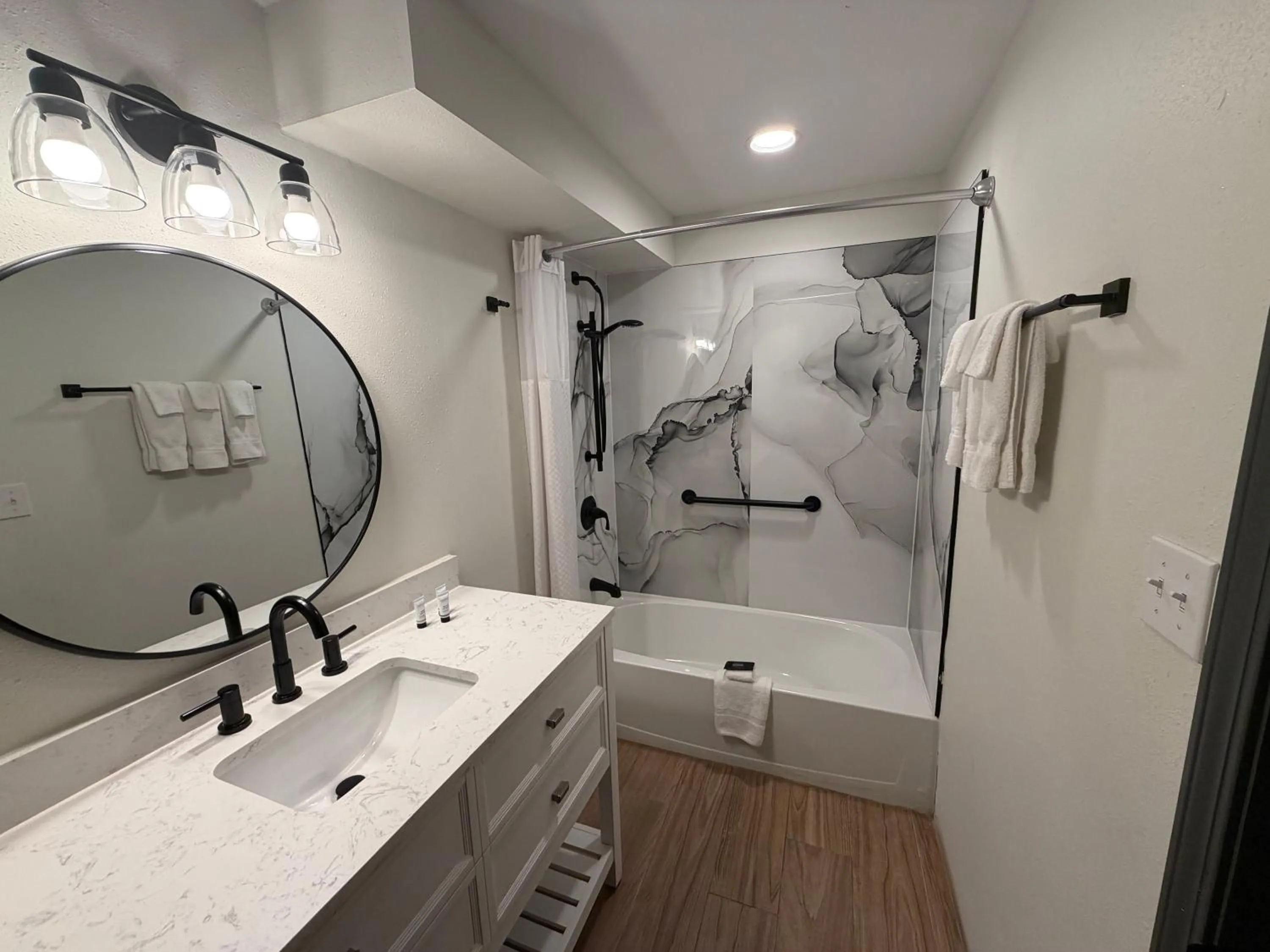 Bathroom in Ramada by Wyndham Bainbridge