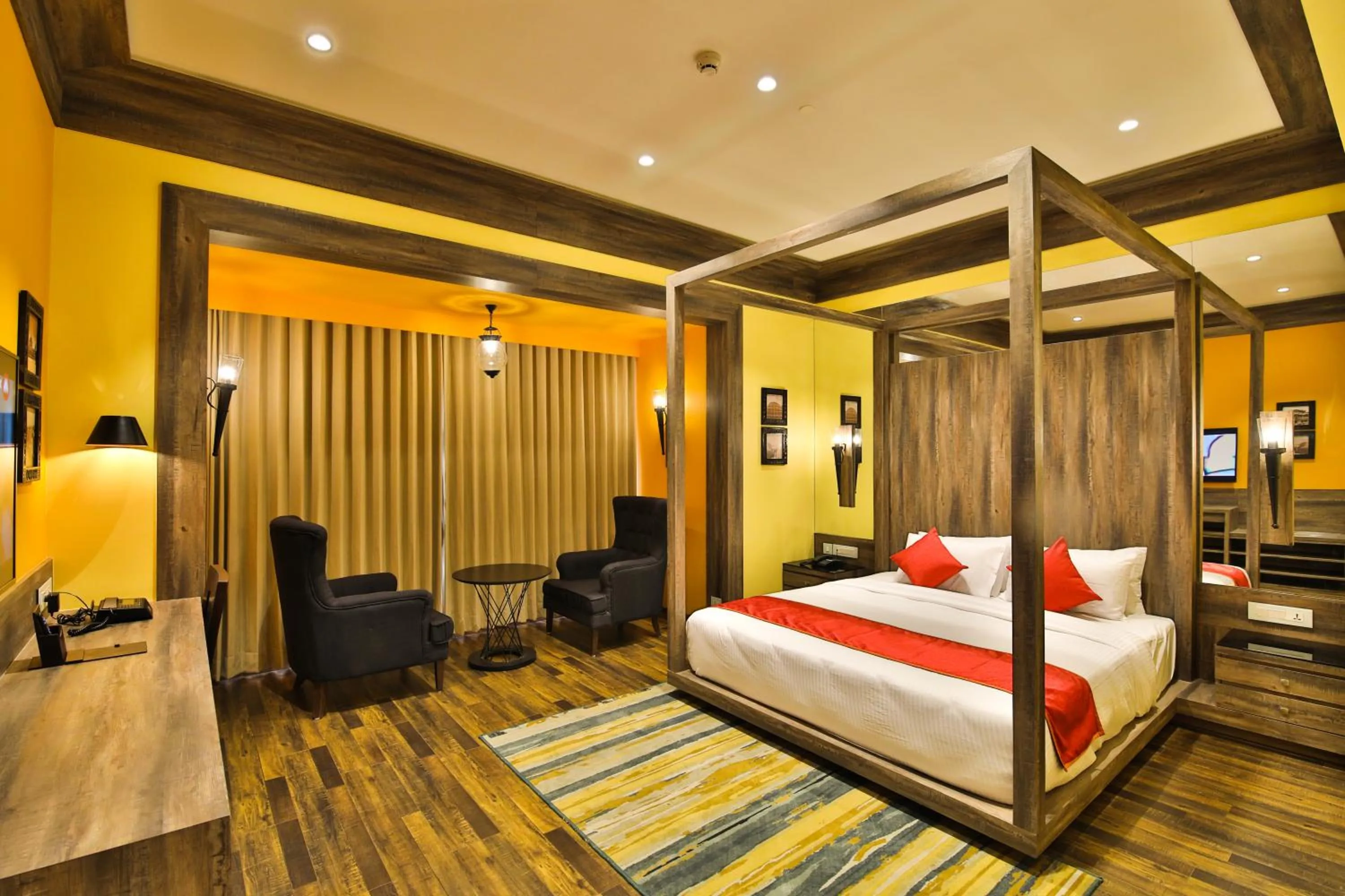 Bedroom, Bed in Sayaji Rajkot