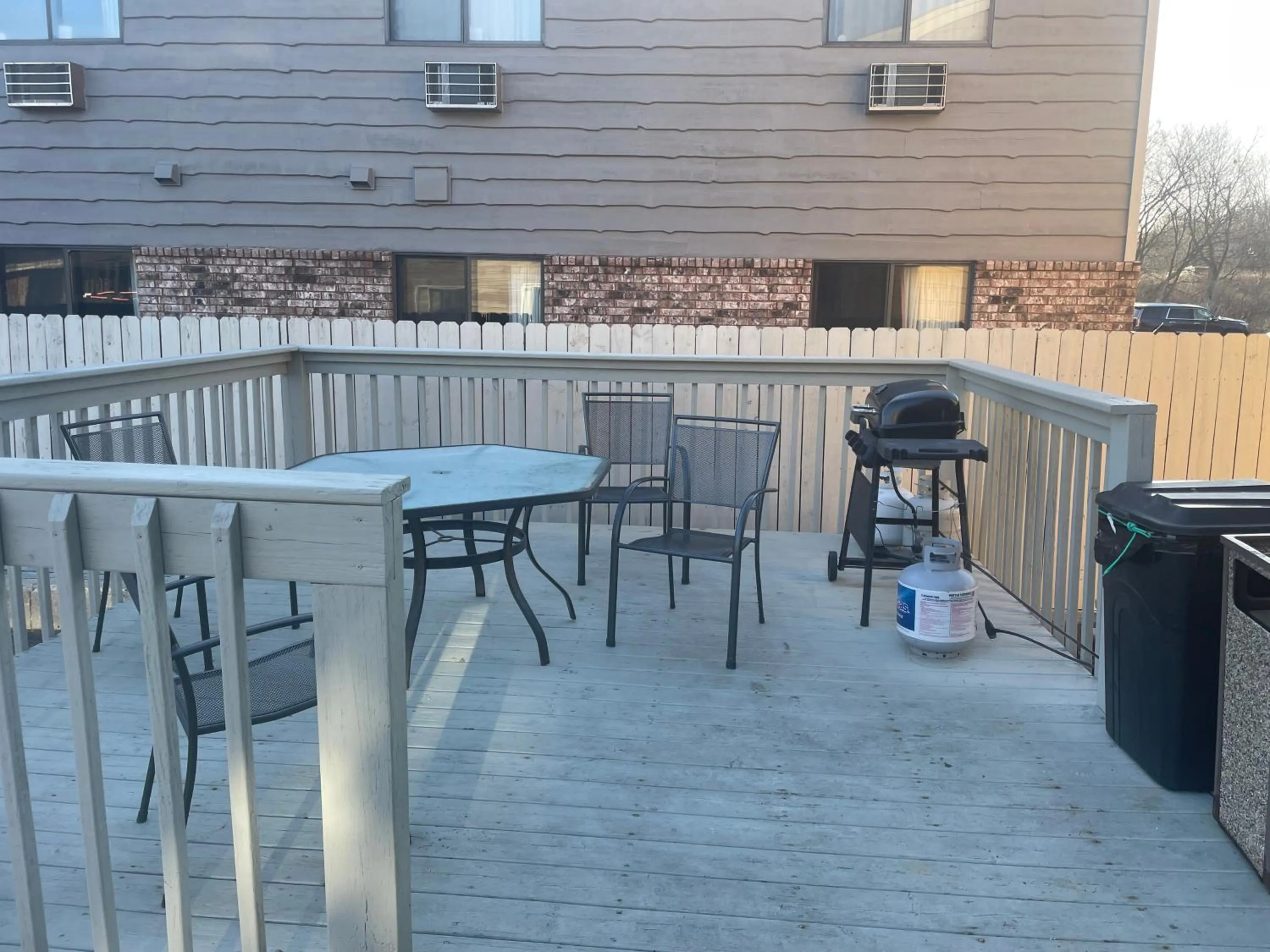 Patio in AmericInn by Wyndham Hartford WI