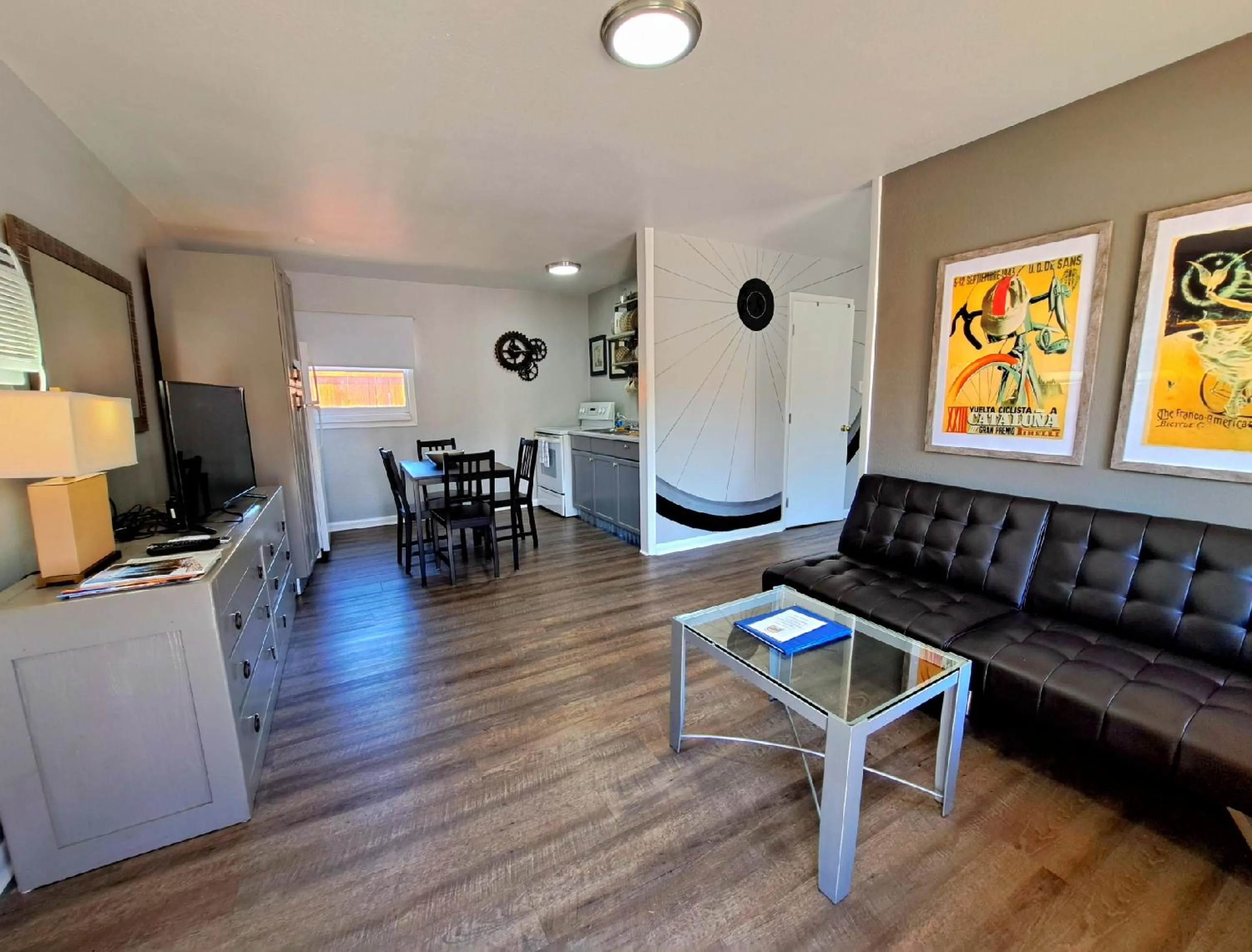 TV and multimedia in Buffalo Lodge Bicycle Resort - Amazing access to local trails & the Garden