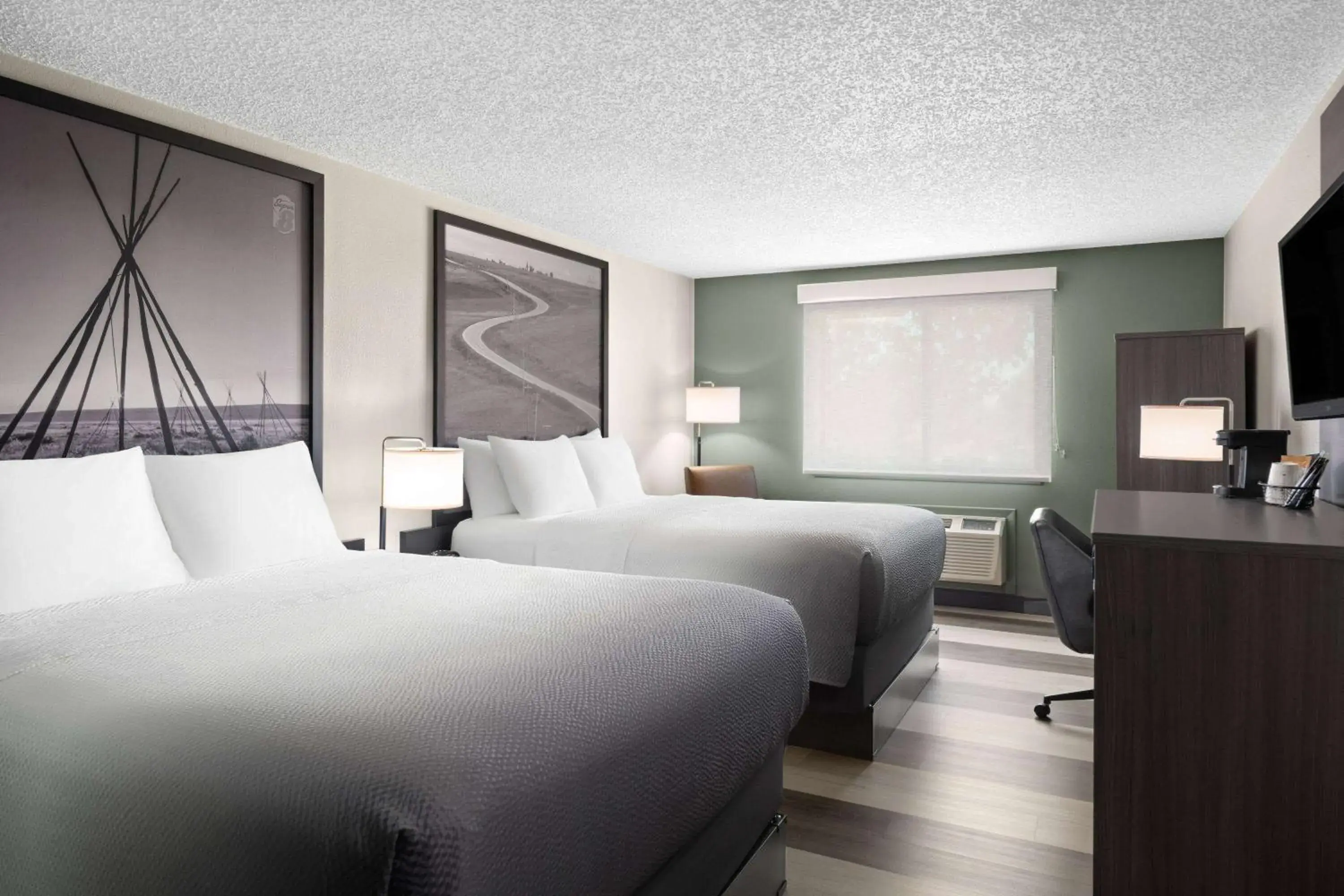 Queen Room with Two Queen Beds - Non-Smoking in Super 8 by Wyndham Conrad Queen Room with Two Queen Beds - Non-Smoking in Super 8 by Wyndham Conrad