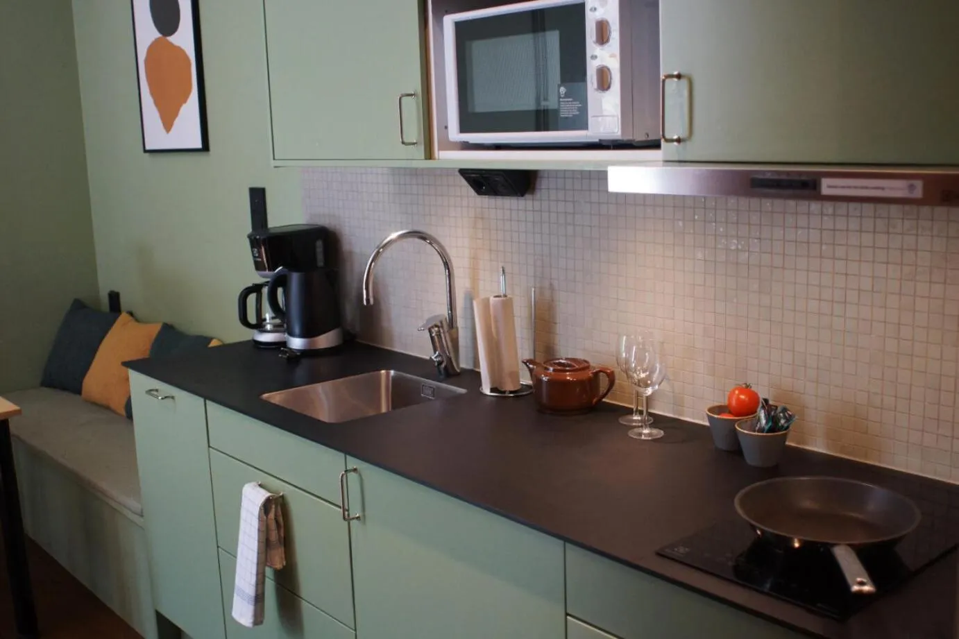 Kitchen or kitchenette in Forenom Aparthotel Malmö Varvsstaden