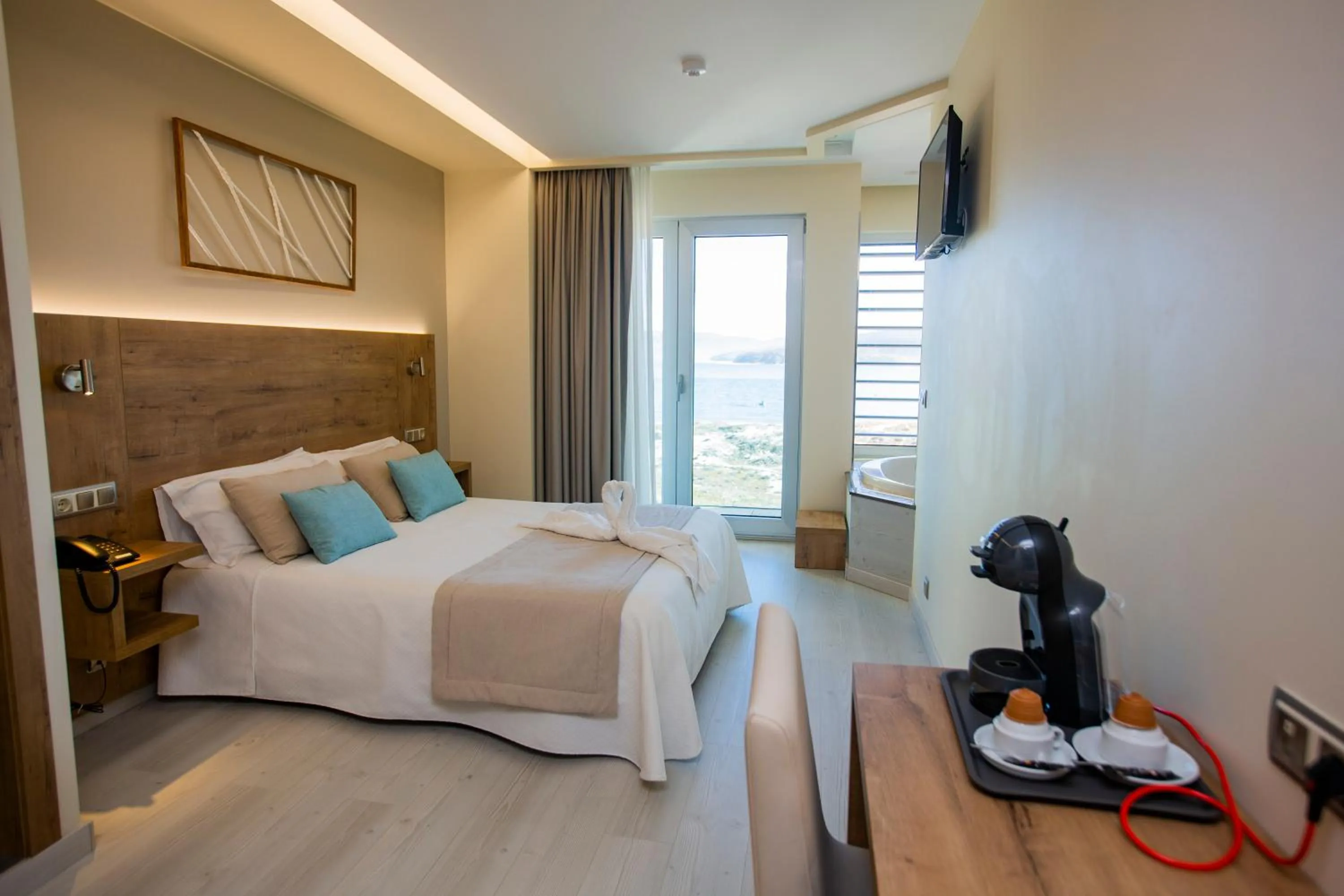 Bed in Hotel Boutique O Náutico Laxe