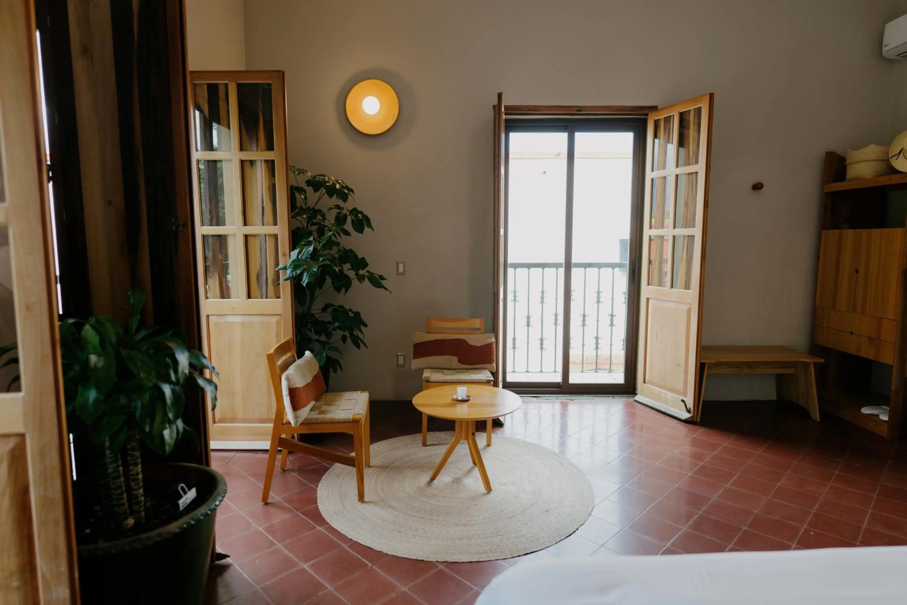 Living room, Bed in Grana B&B
