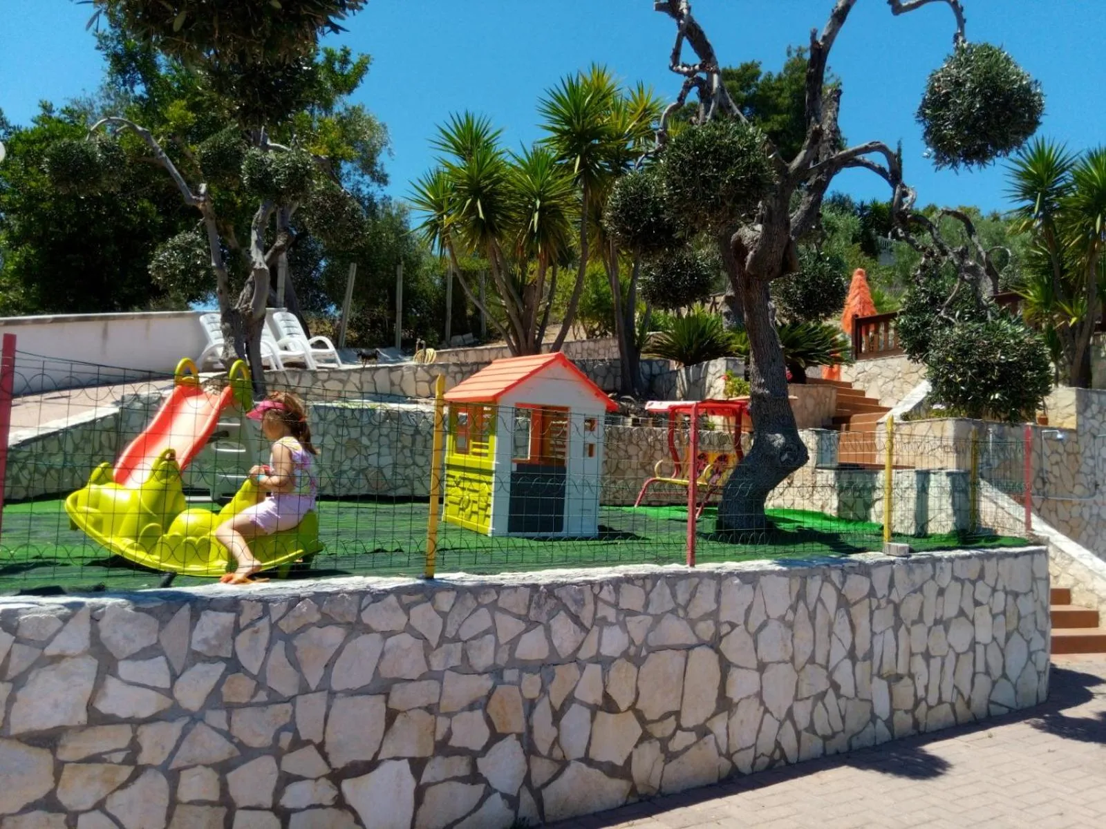 Children play ground in Villa dei pini