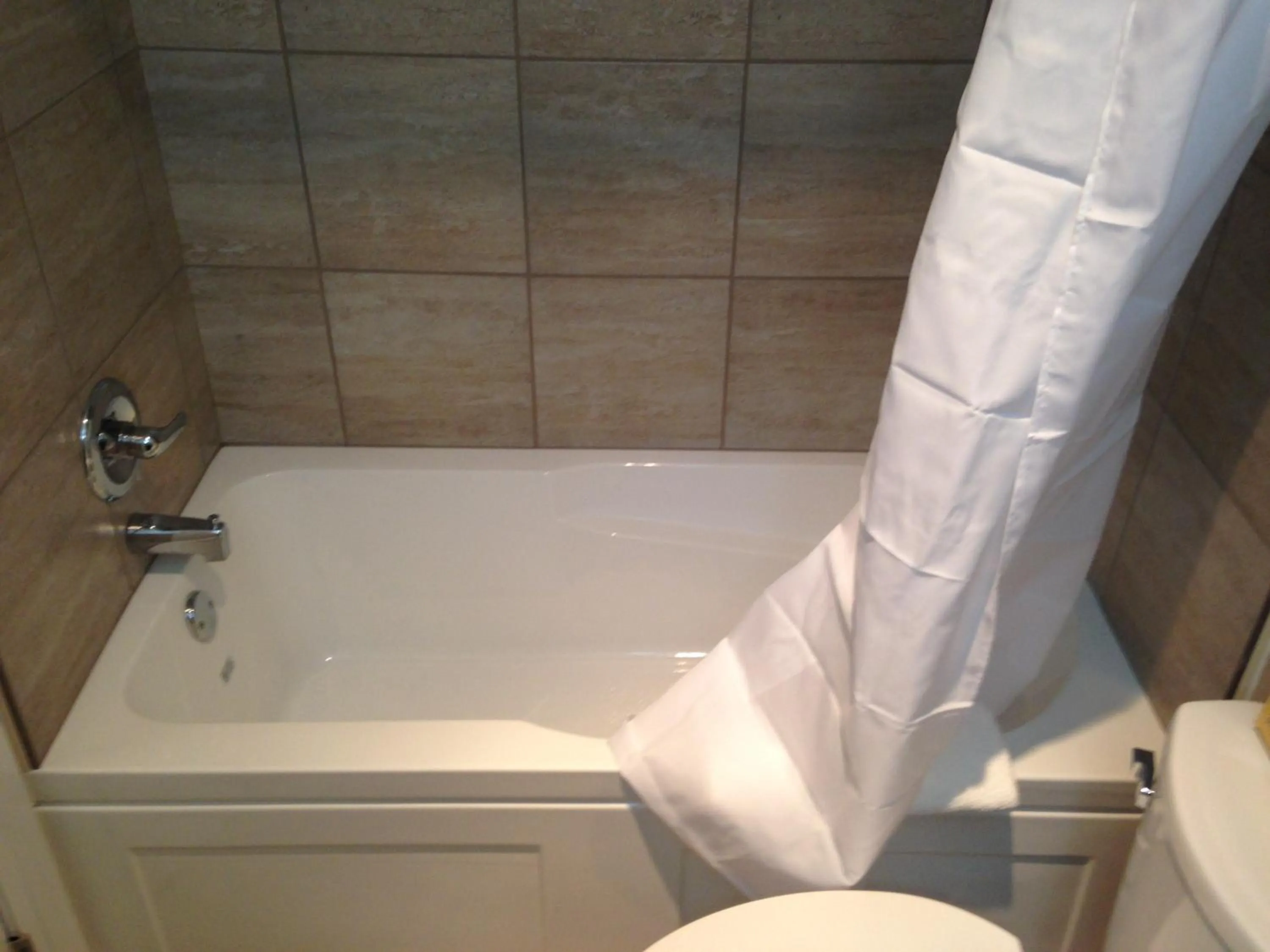 Bathroom in Days Inn by Wyndham Sylvan Lake