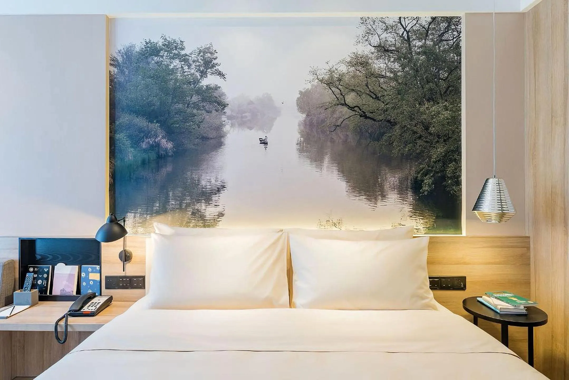 Bed in Atour Hotel Hangzhou Future Technology City Haichuang Park