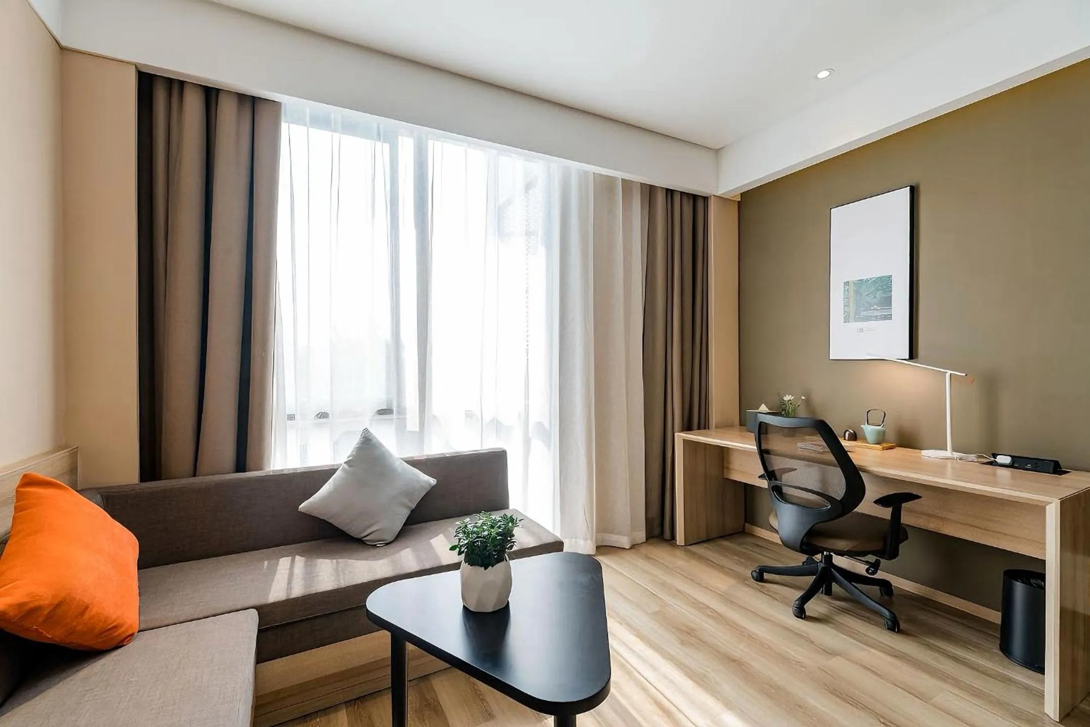 Seating area in Atour Hotel Hangzhou Future Technology City Haichuang Park