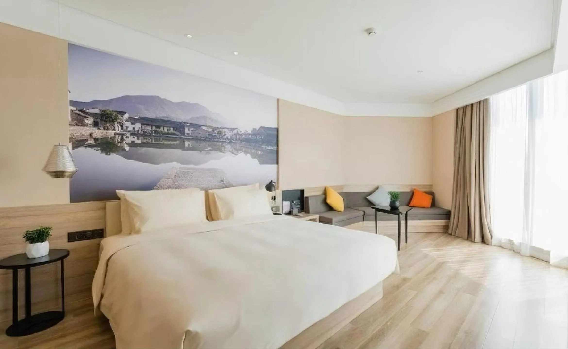 Photo of the whole room, Bed in Atour Hotel Hangzhou Future Technology City Haichuang Park