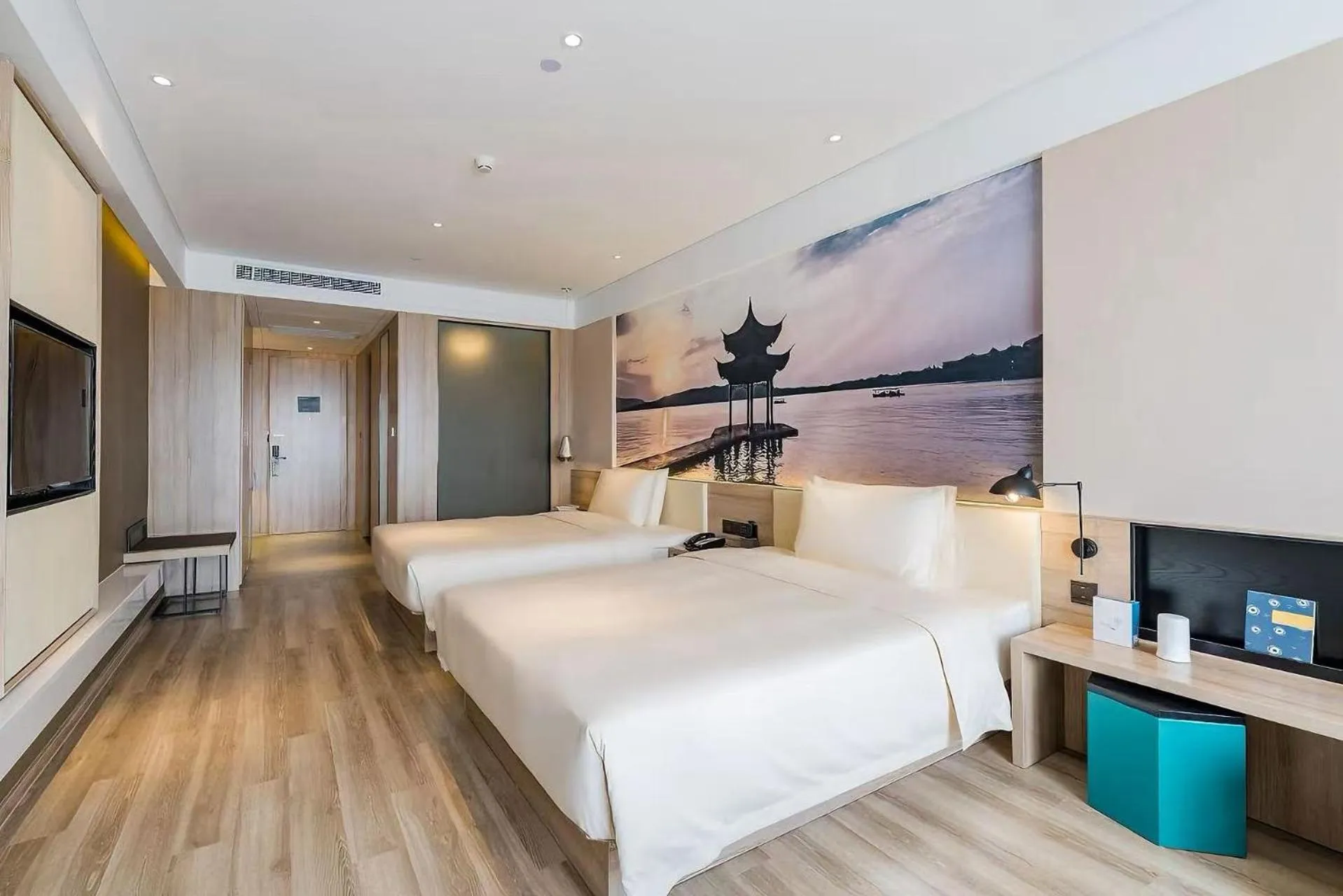 Bedroom, Bed in Atour Hotel Hangzhou Future Technology City Haichuang Park