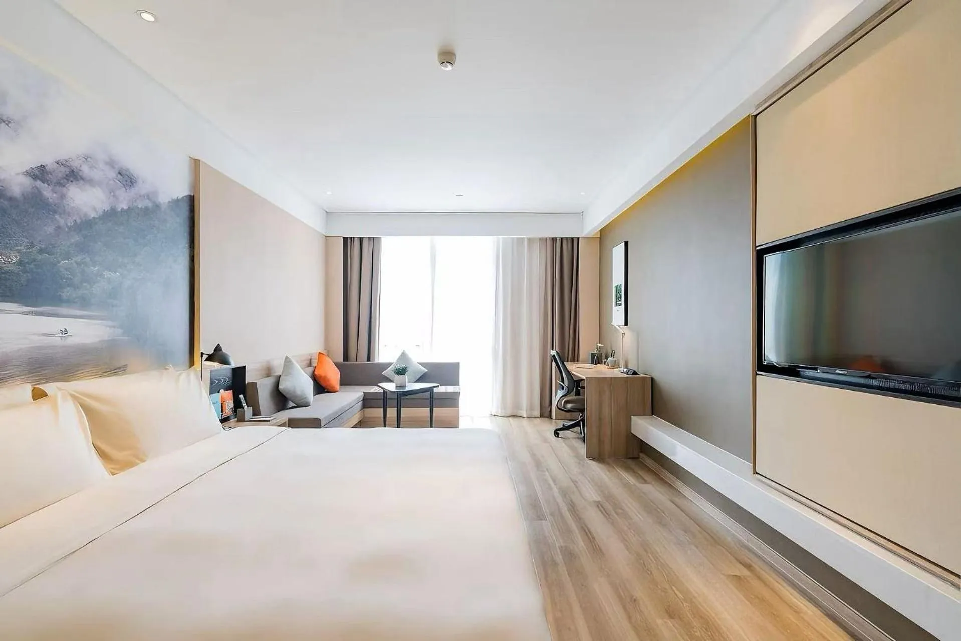 Photo of the whole room, Bed in Atour Hotel Hangzhou Future Technology City Haichuang Park