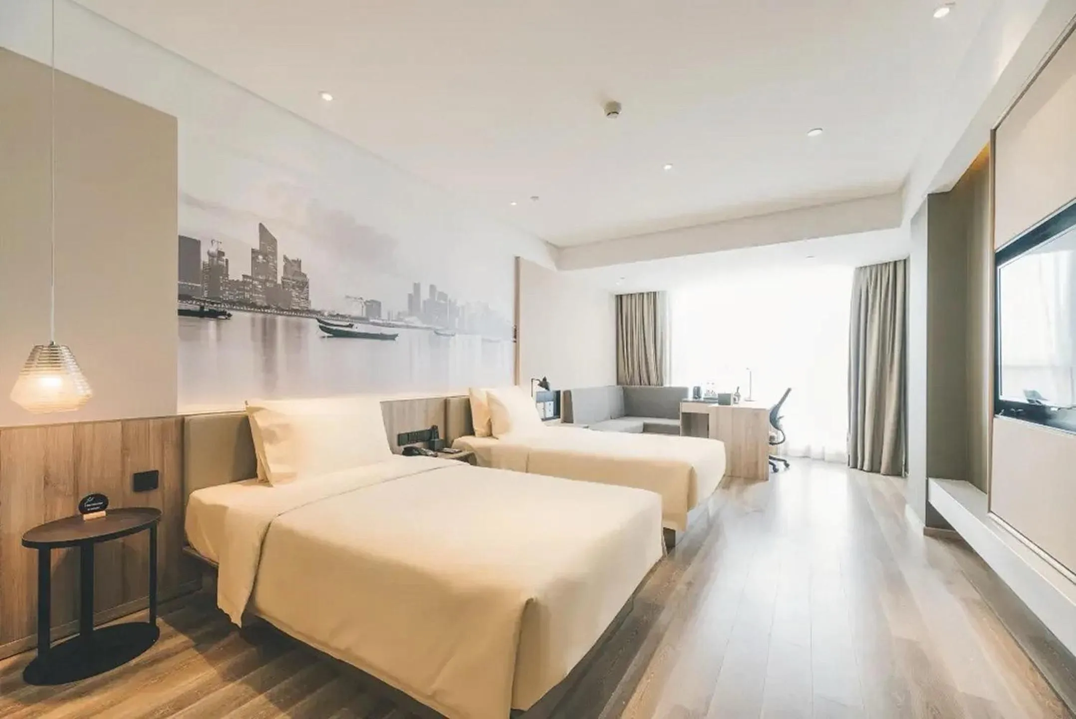 Bed in Atour Hotel Xiaoshan Airport Guali Branch