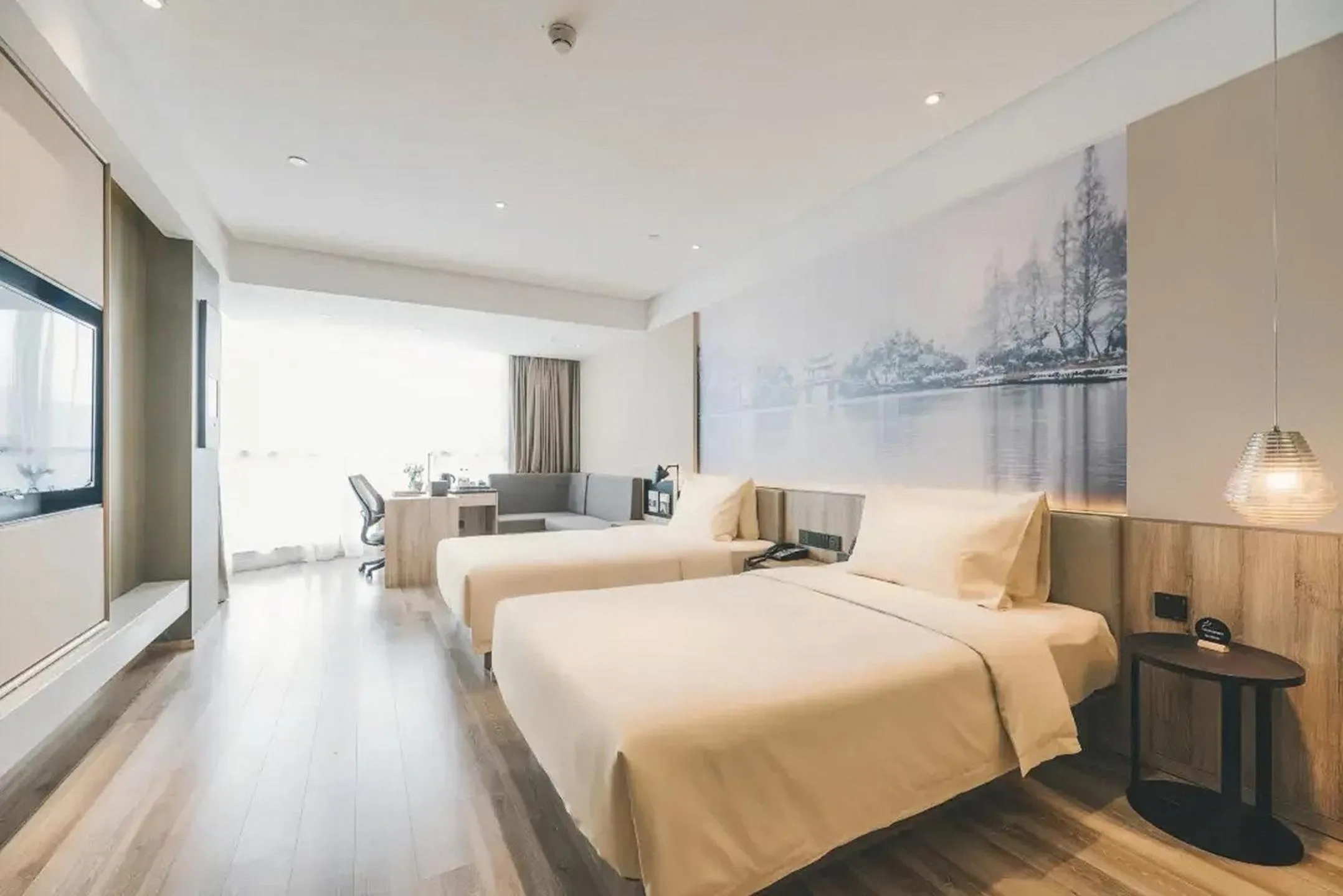 Bed in Atour Hotel Xiaoshan Airport Guali Branch