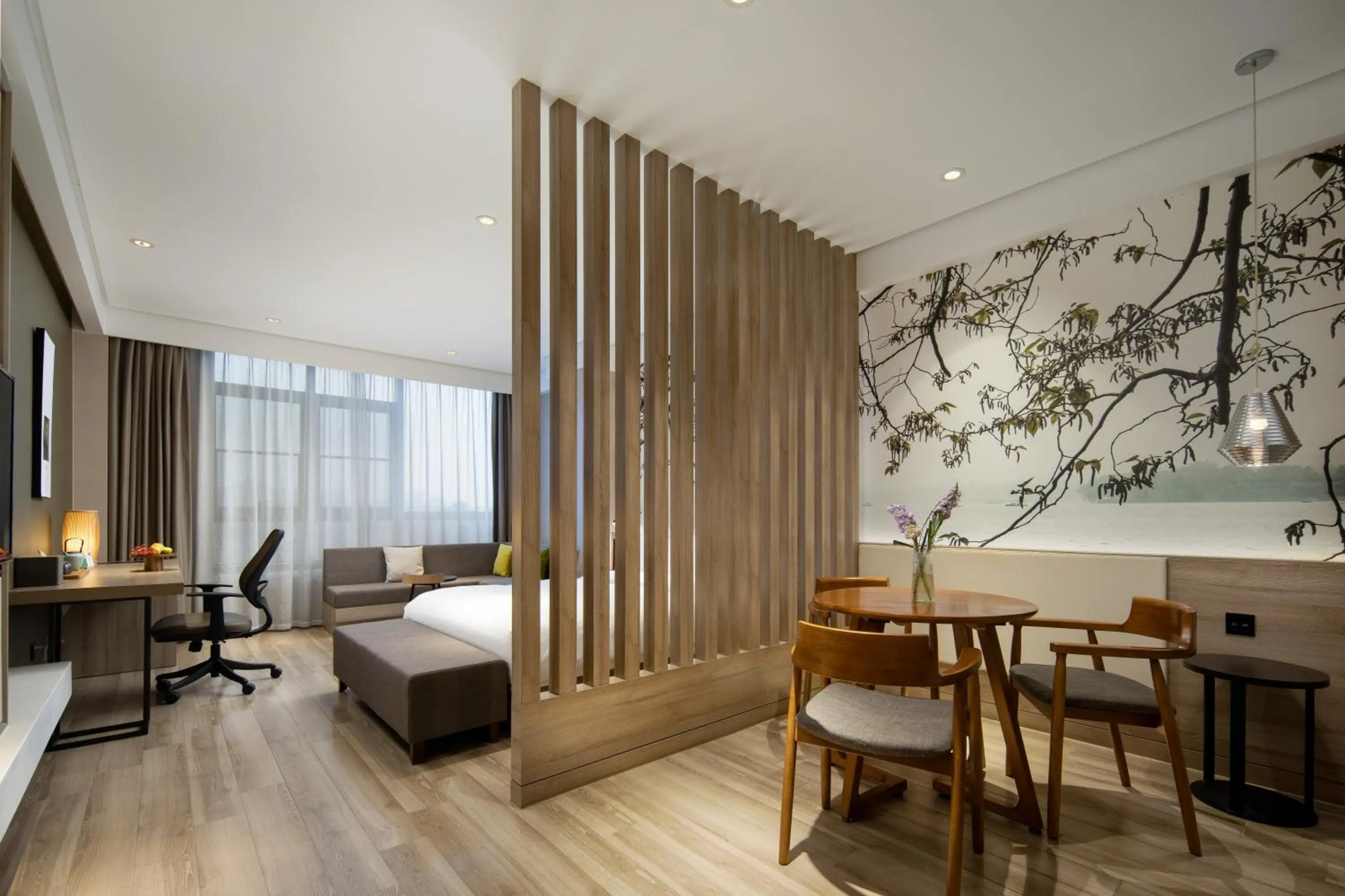 Photo of the whole room, Bed in Atour S Hotel Hangzhou Future Tech City