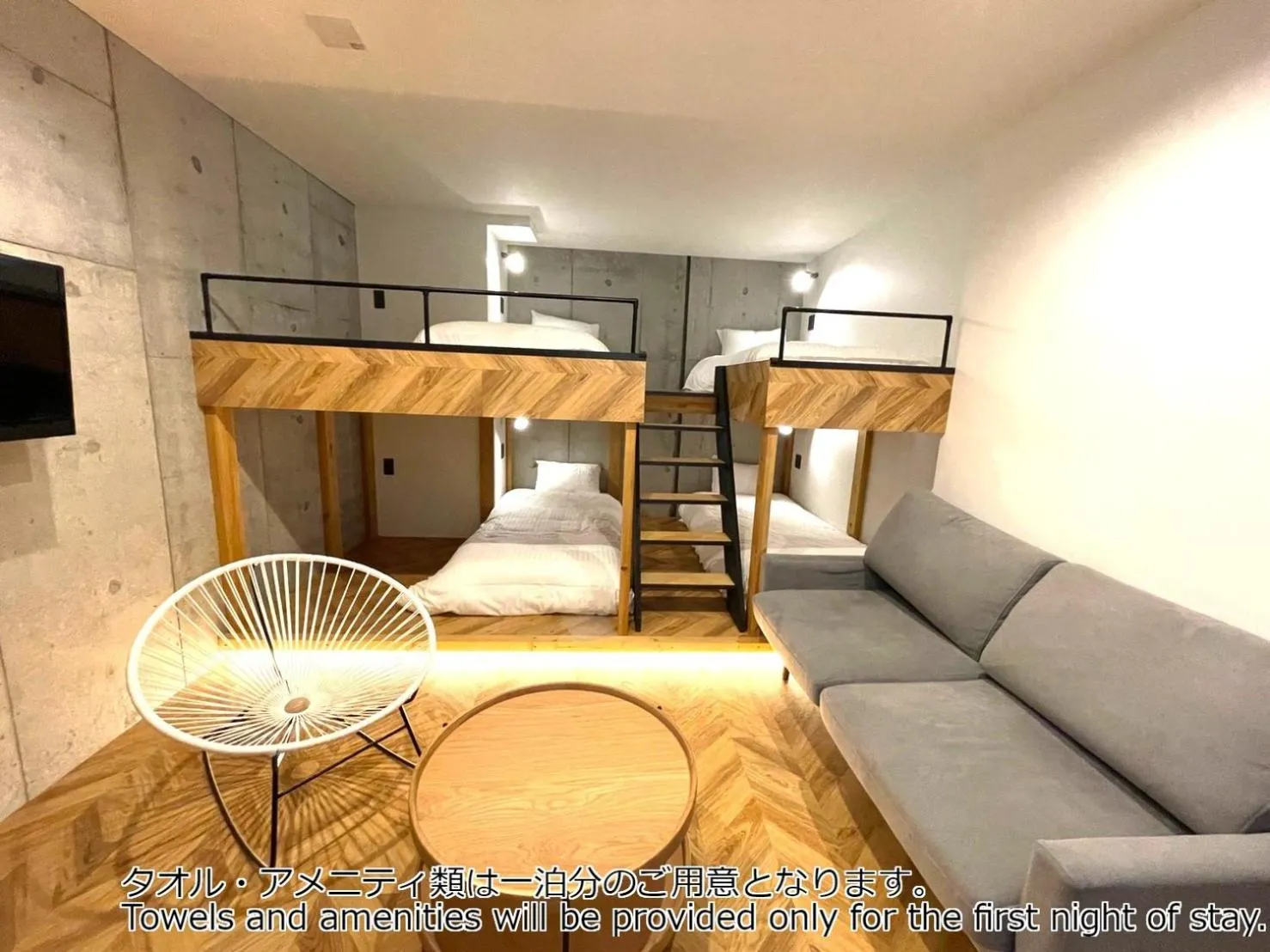 Photo of the whole room, Bed in ZONK HOTEL Haruyoshi-Teramachidori