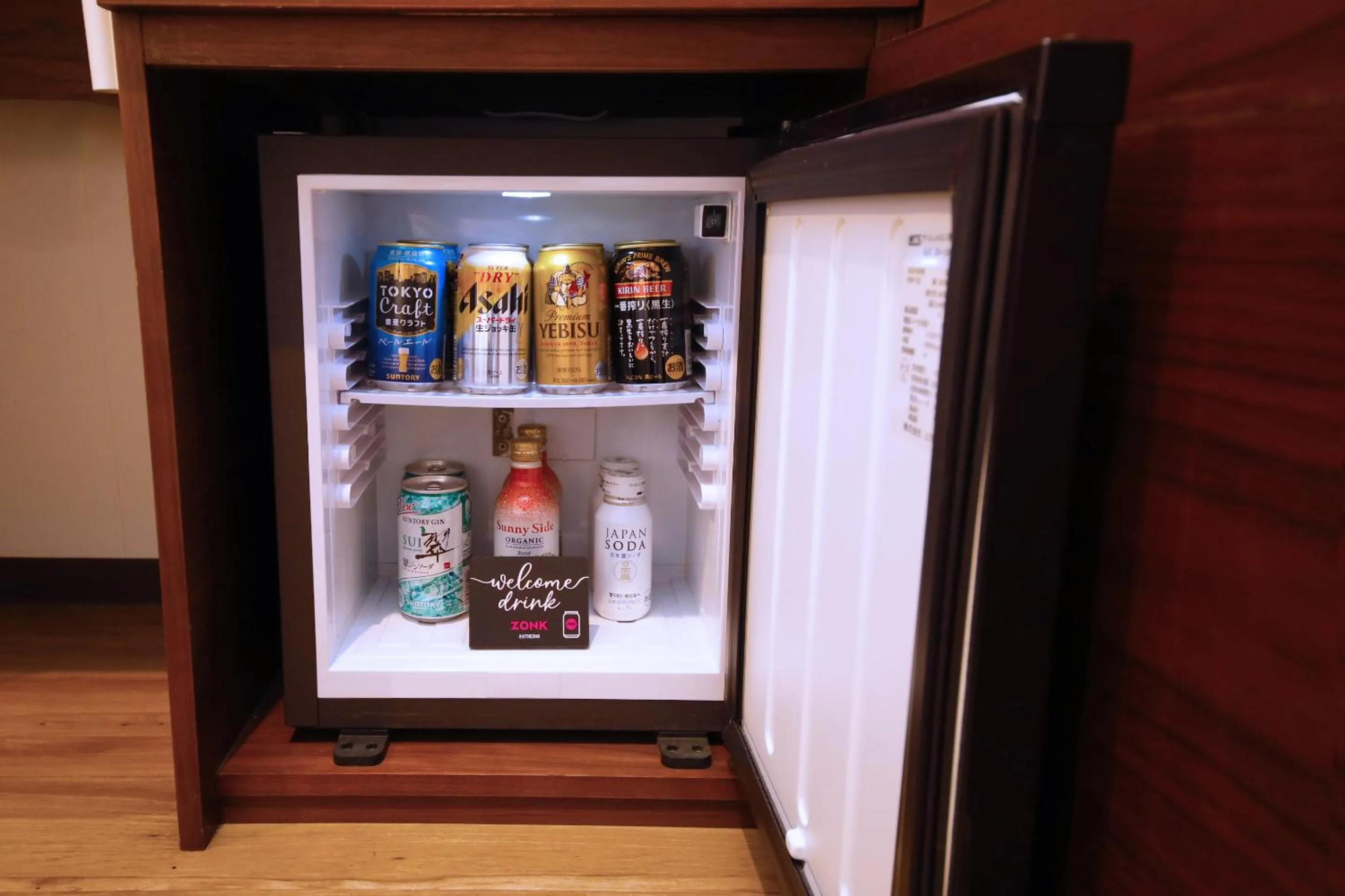 Drinks in ZONK HOTEL Haruyoshi-Teramachidori