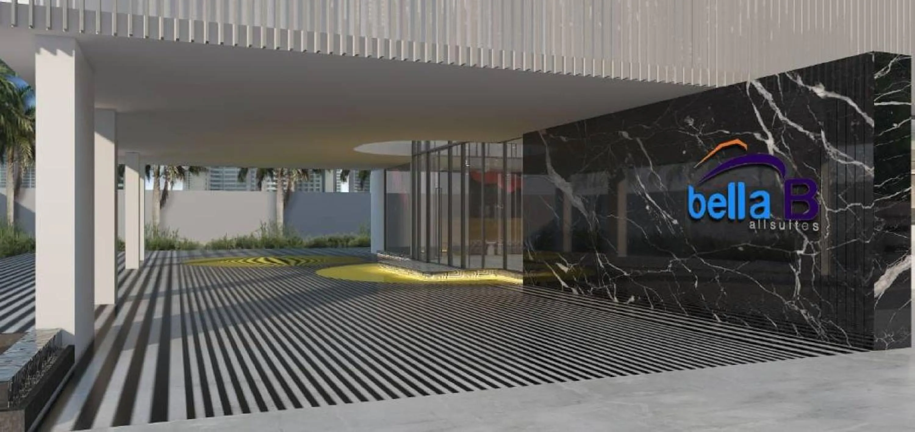 Facade/entrance in Palette Bella B All Suites Bangkok Hotel