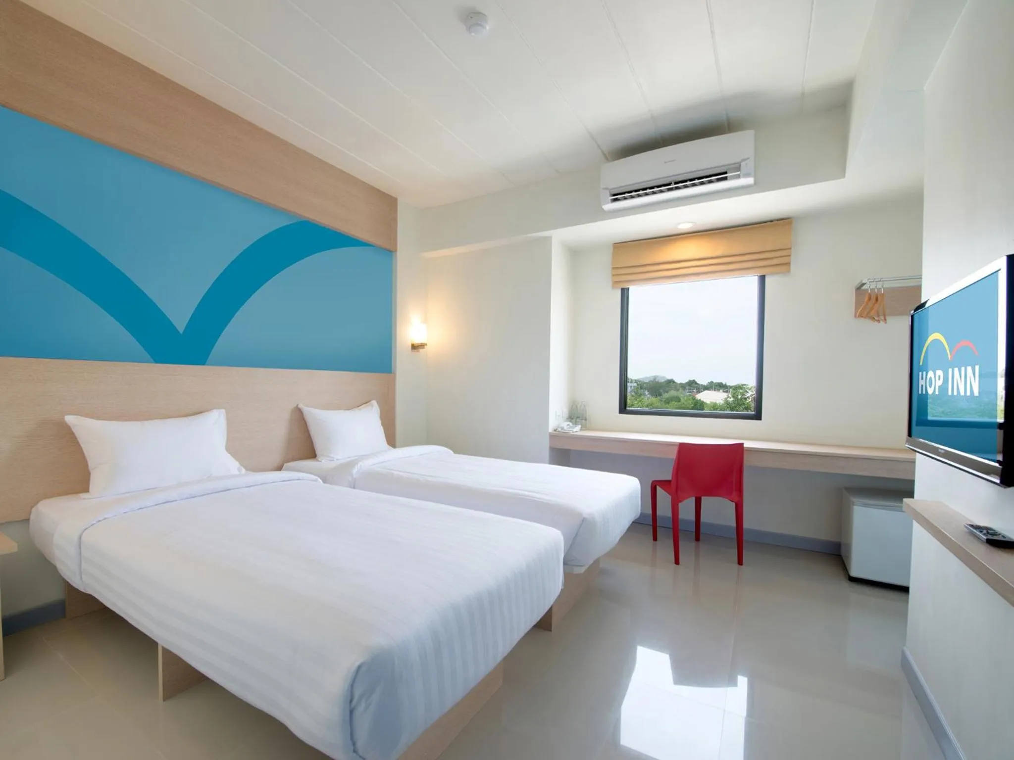 Bedroom, Bed in HOP INN Rayong Sukhumvit Road