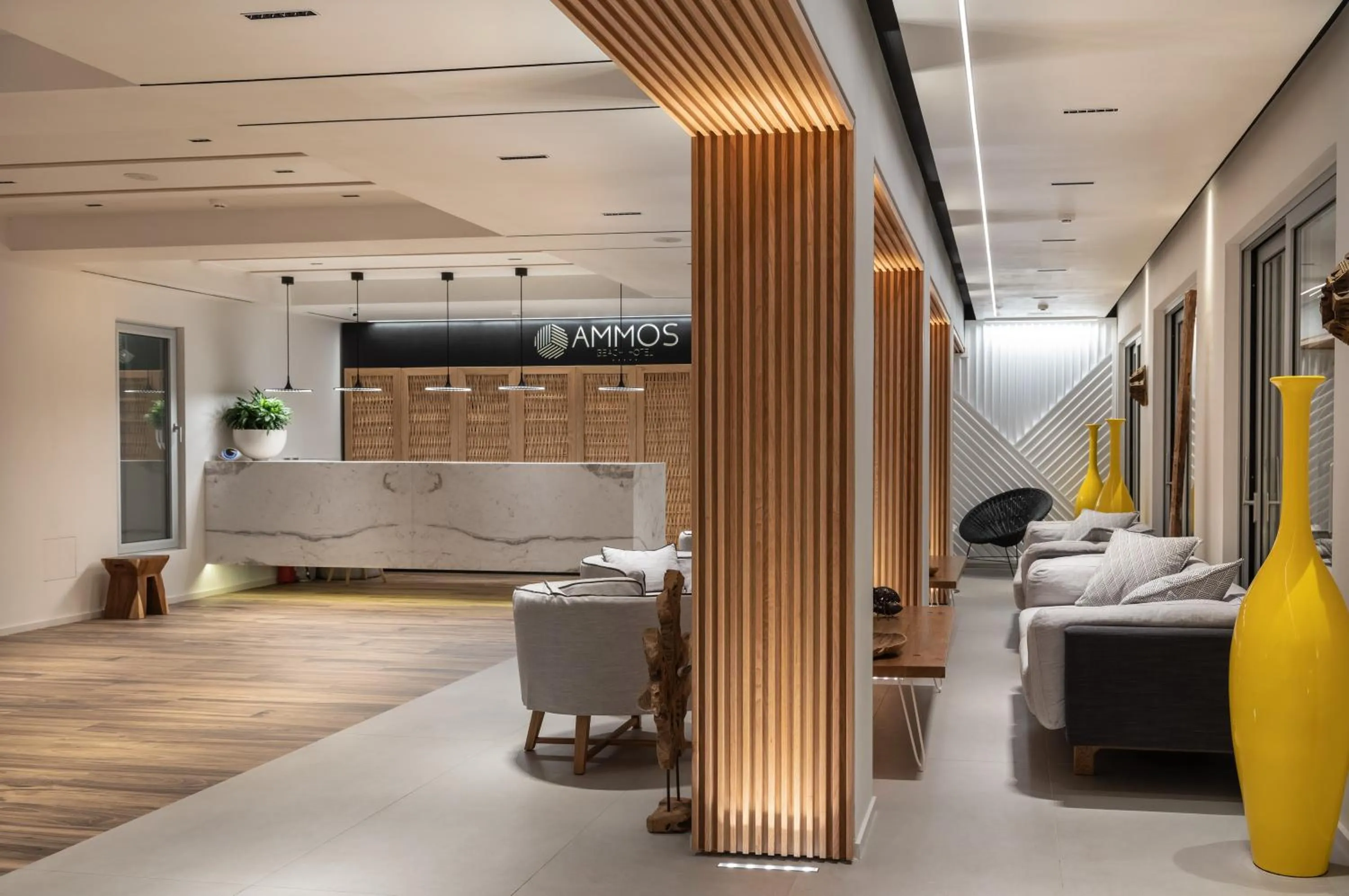 Lobby or reception, Bed in Enorme Ammos Beach