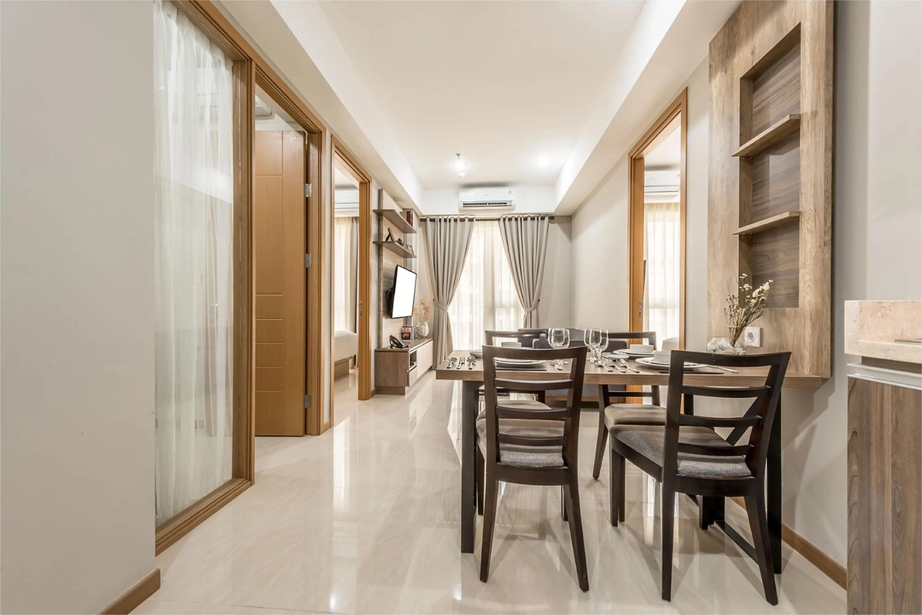 Kitchen or kitchenette in Grande Valore Hotel Cikarang