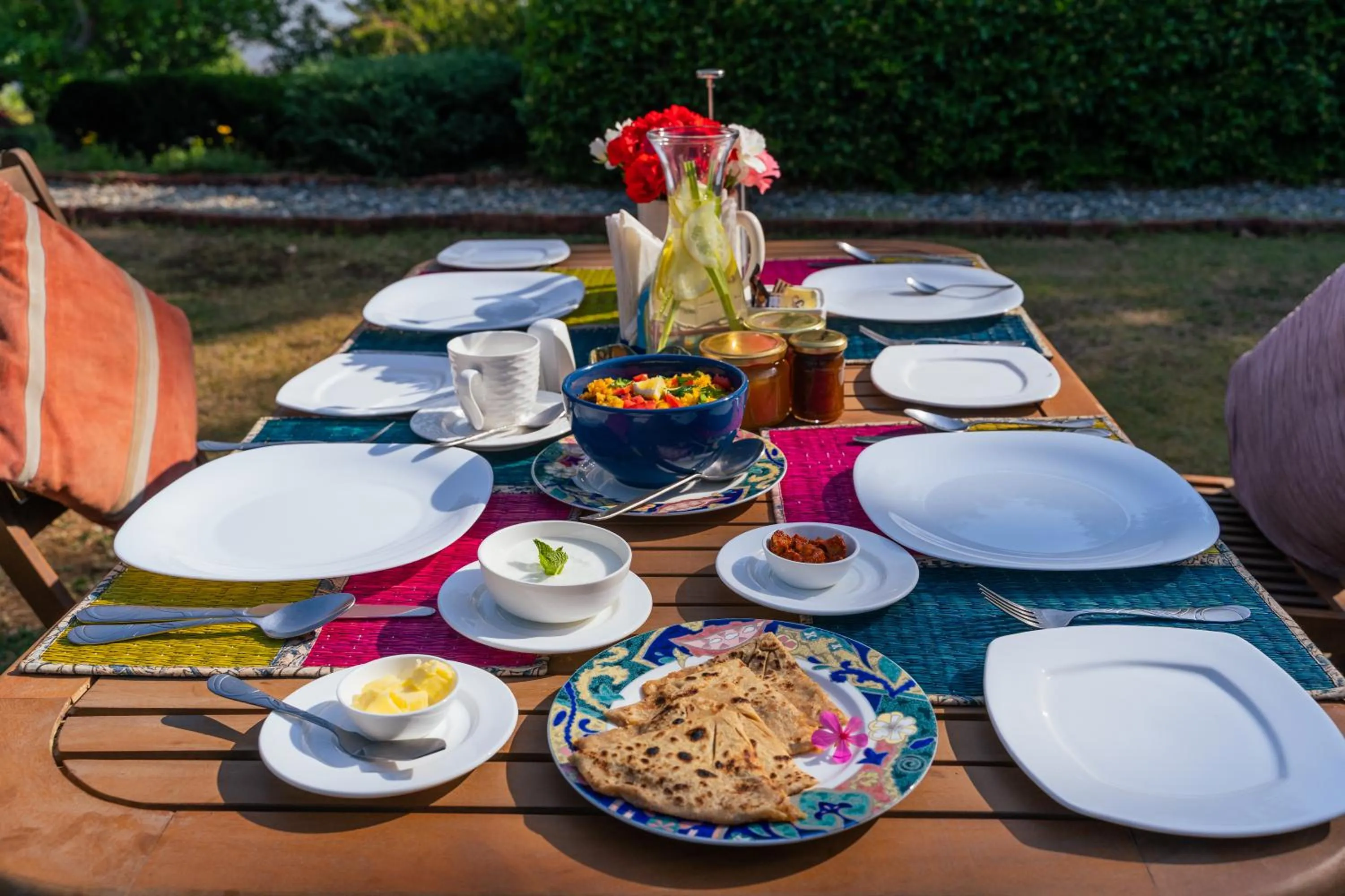 Breakfast in Tree of Life Junoon in the Hills Kumaon