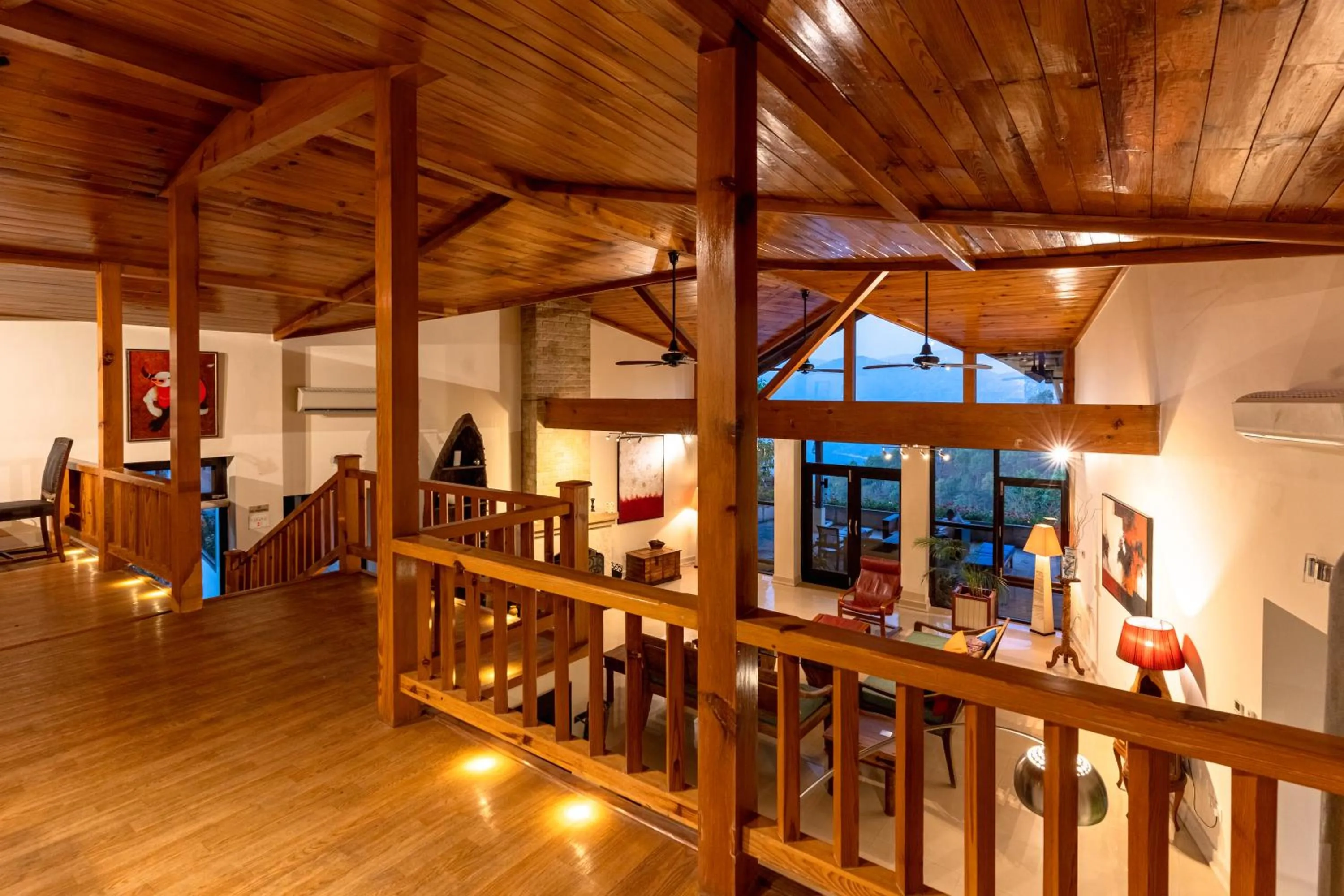 Living room in Tree of Life Junoon in the Hills Kumaon