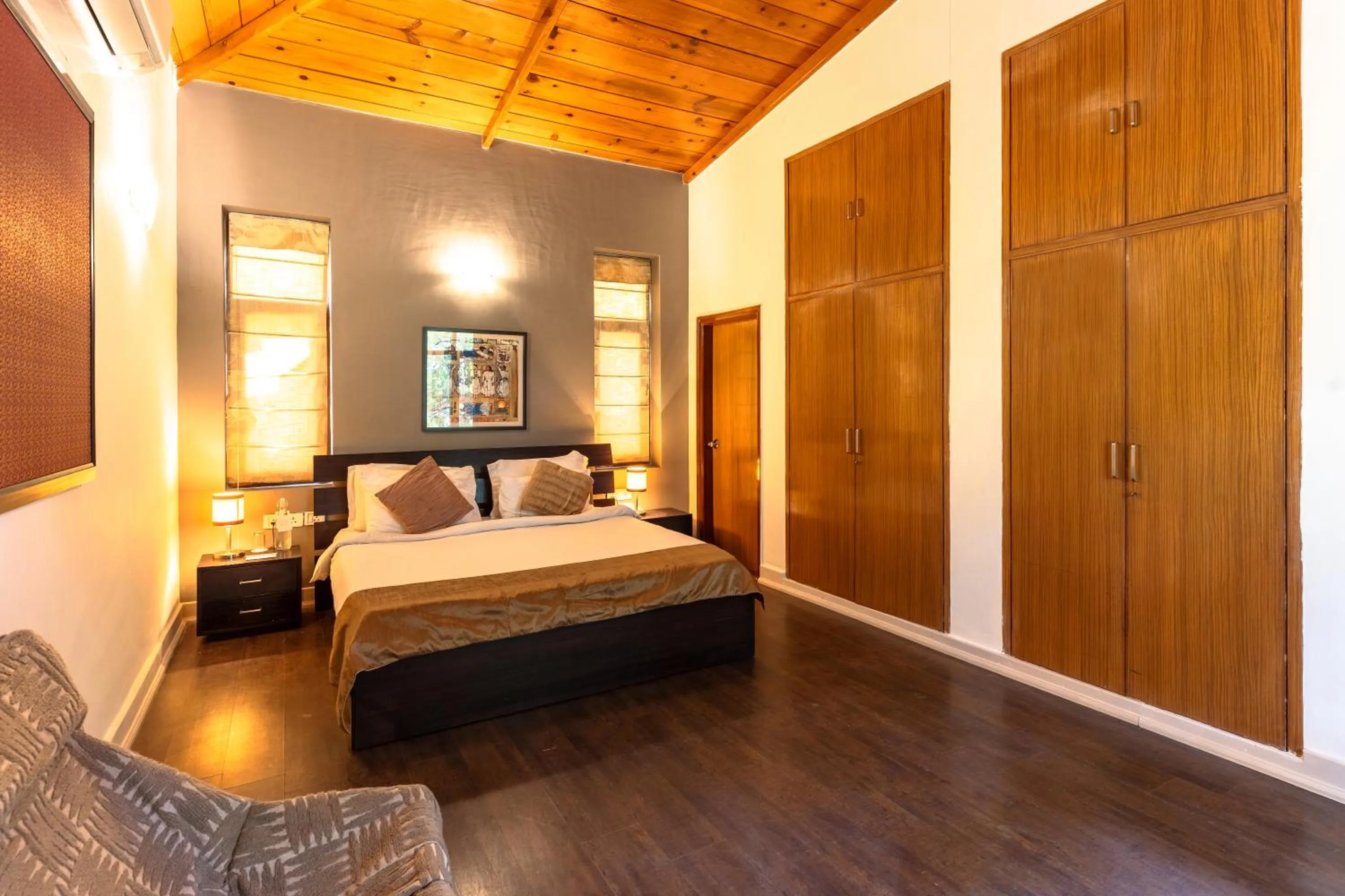 Bedroom, Bed in Tree of Life Junoon in the Hills Kumaon