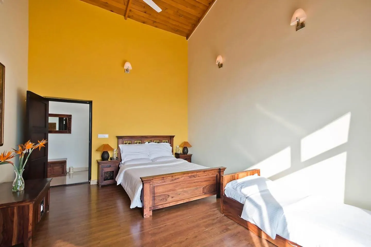 Bed in Tree of Life Junoon in the Hills Kumaon