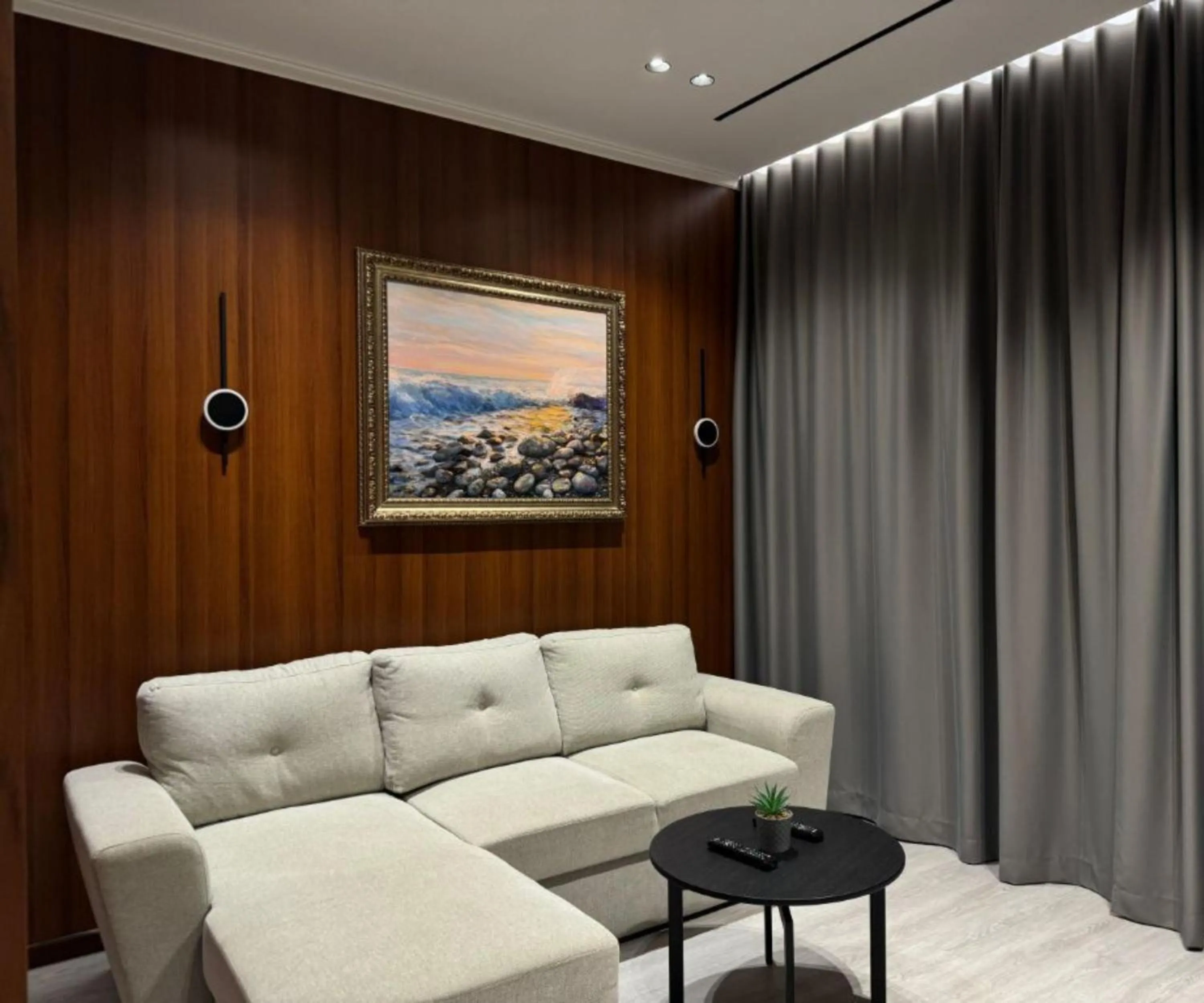 Seating area in Area Hotel