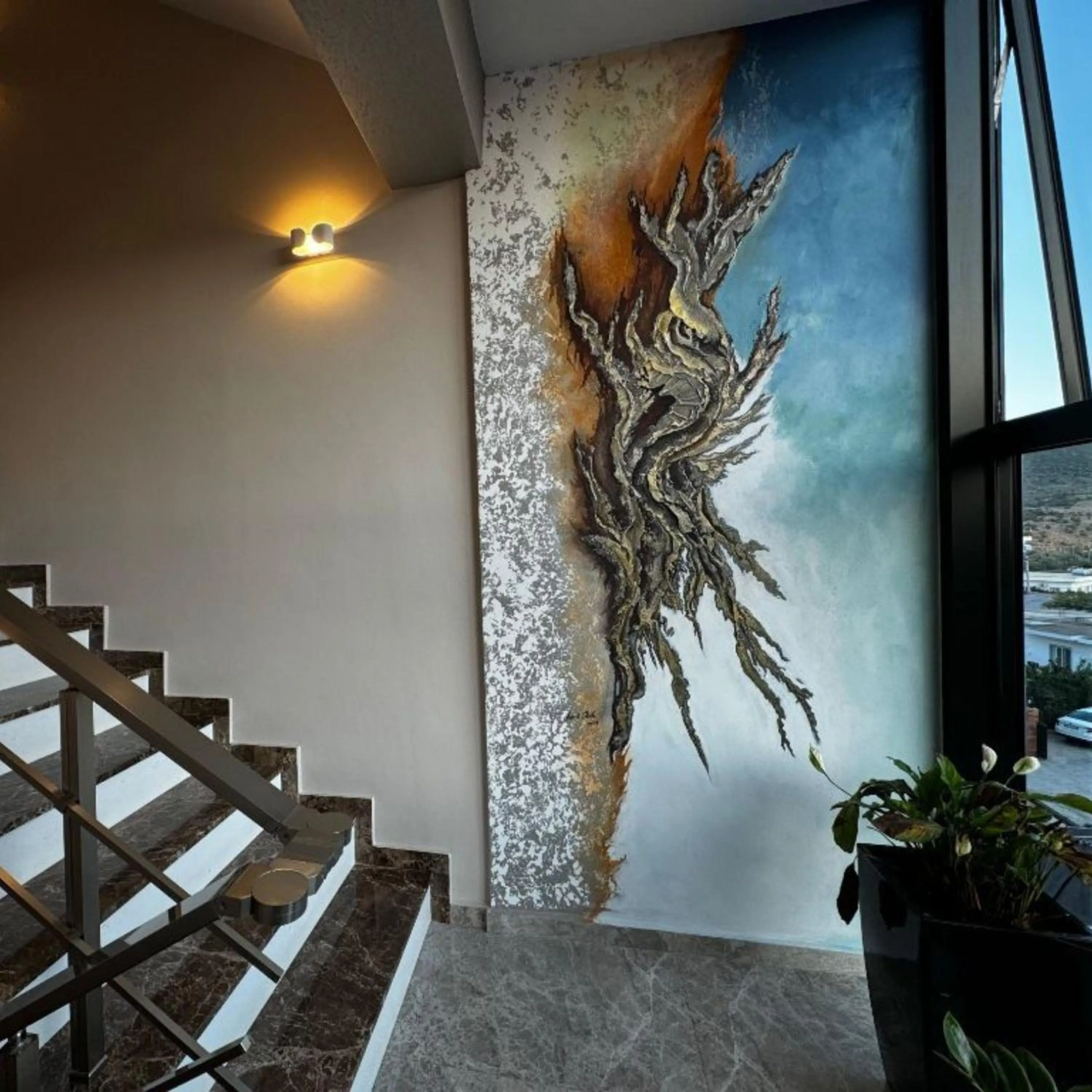 Decorative detail in Area Hotel