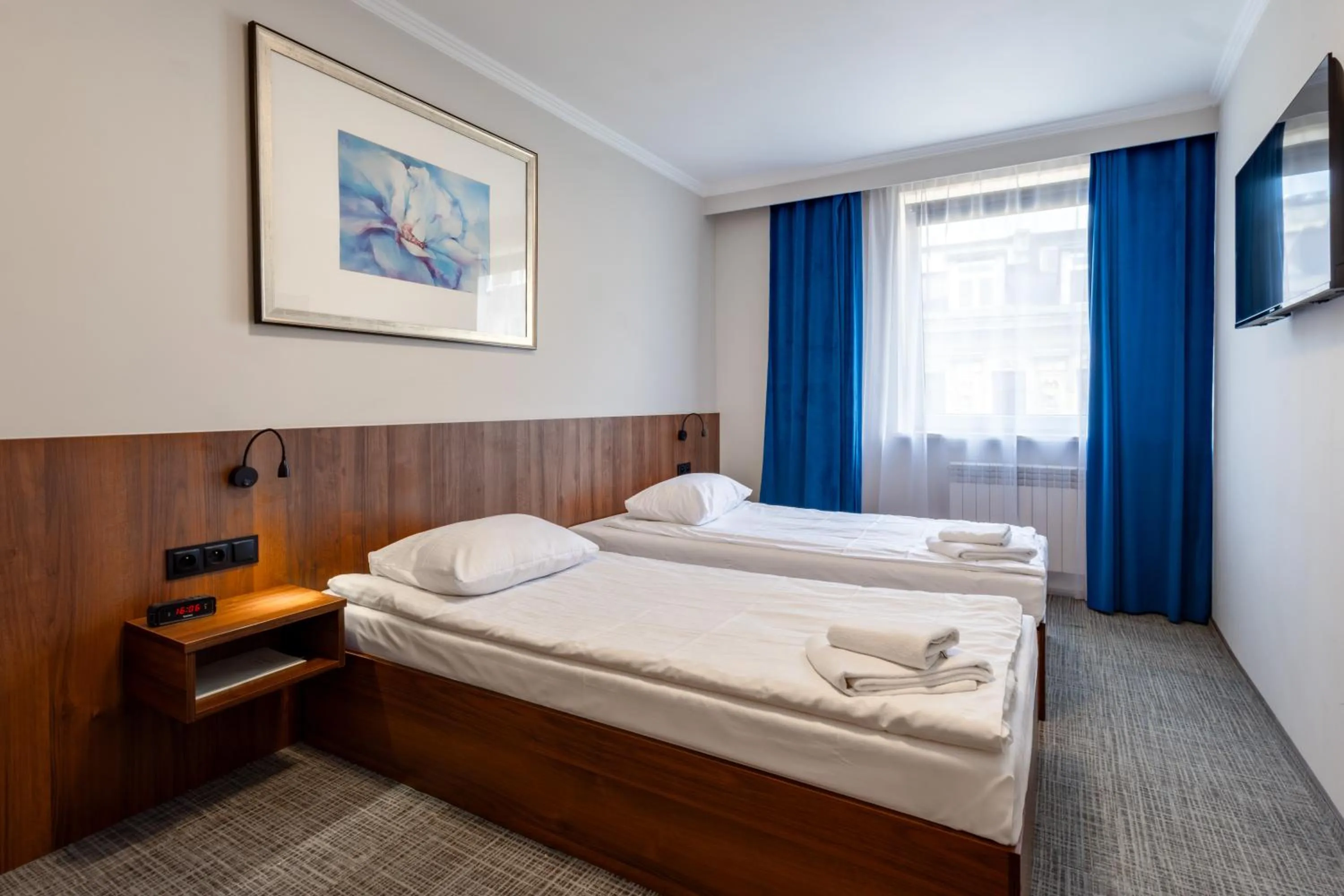 Bed in Noclegi Hit Rooms & Apartments