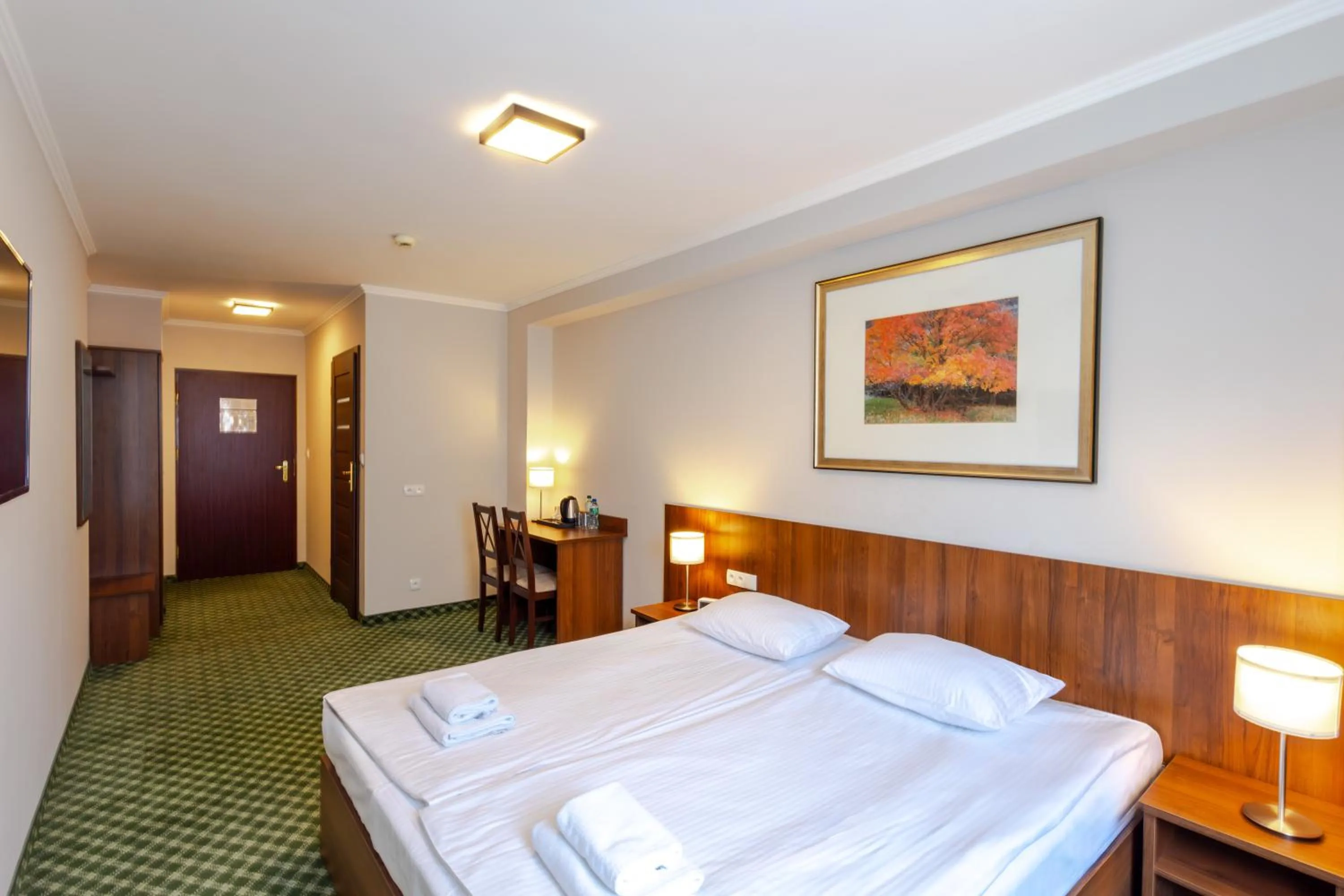 Bed in Noclegi Hit Rooms & Apartments