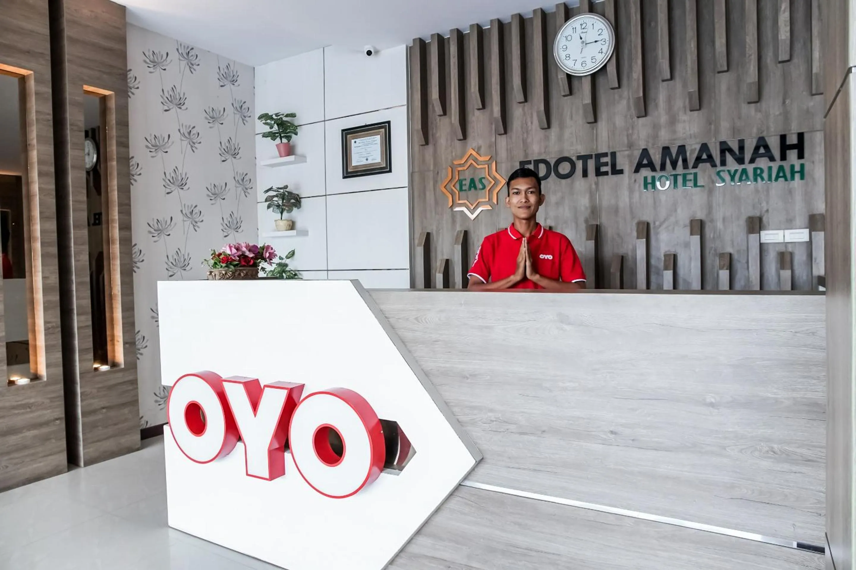 Lobby or reception in OYO 889 Edotel Amanah Hotel Syariah By Smk Muhammadiyah 1