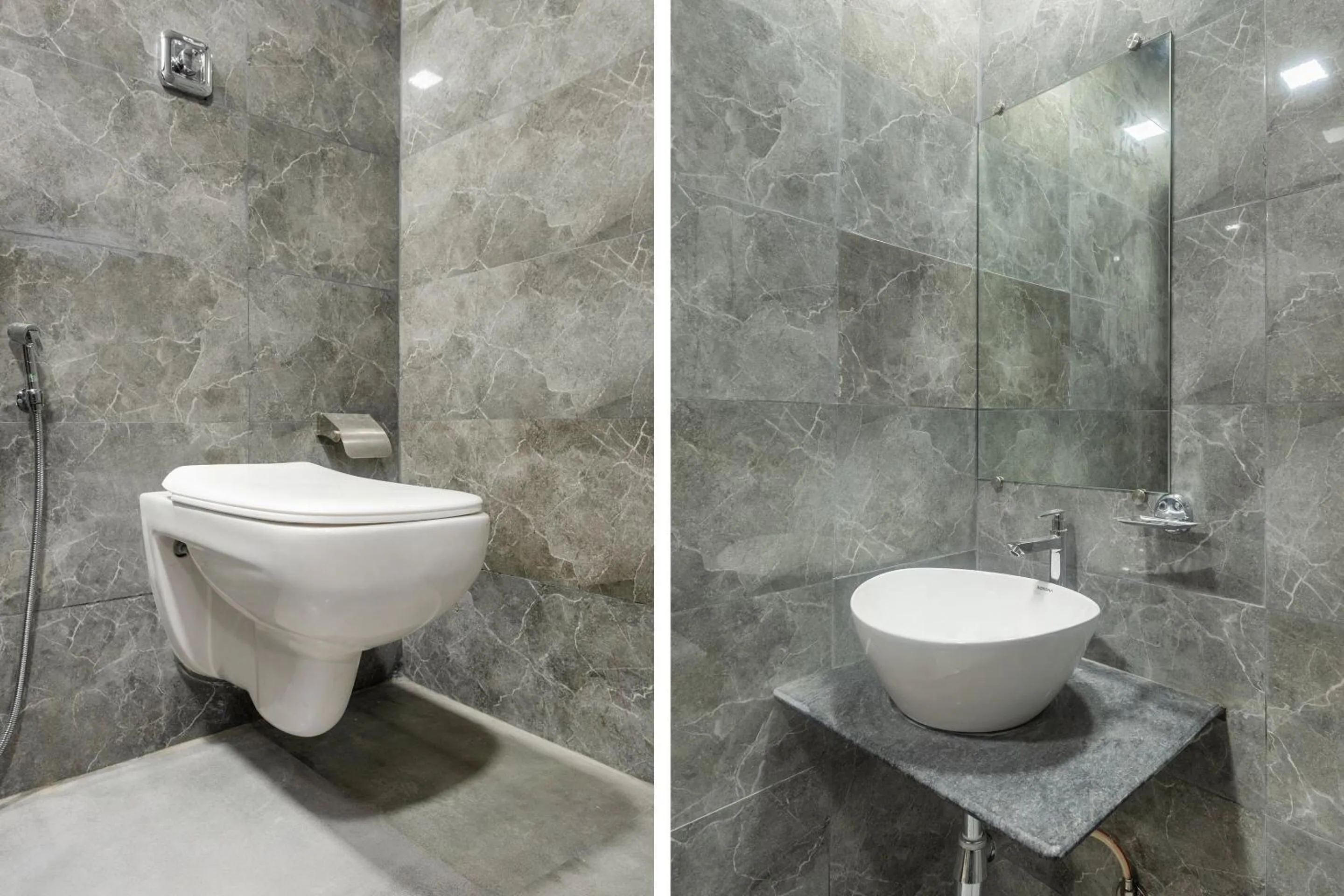 Bathroom in OYO Hotel Blue Executive Near Chhatrapati Shivaji International Airport