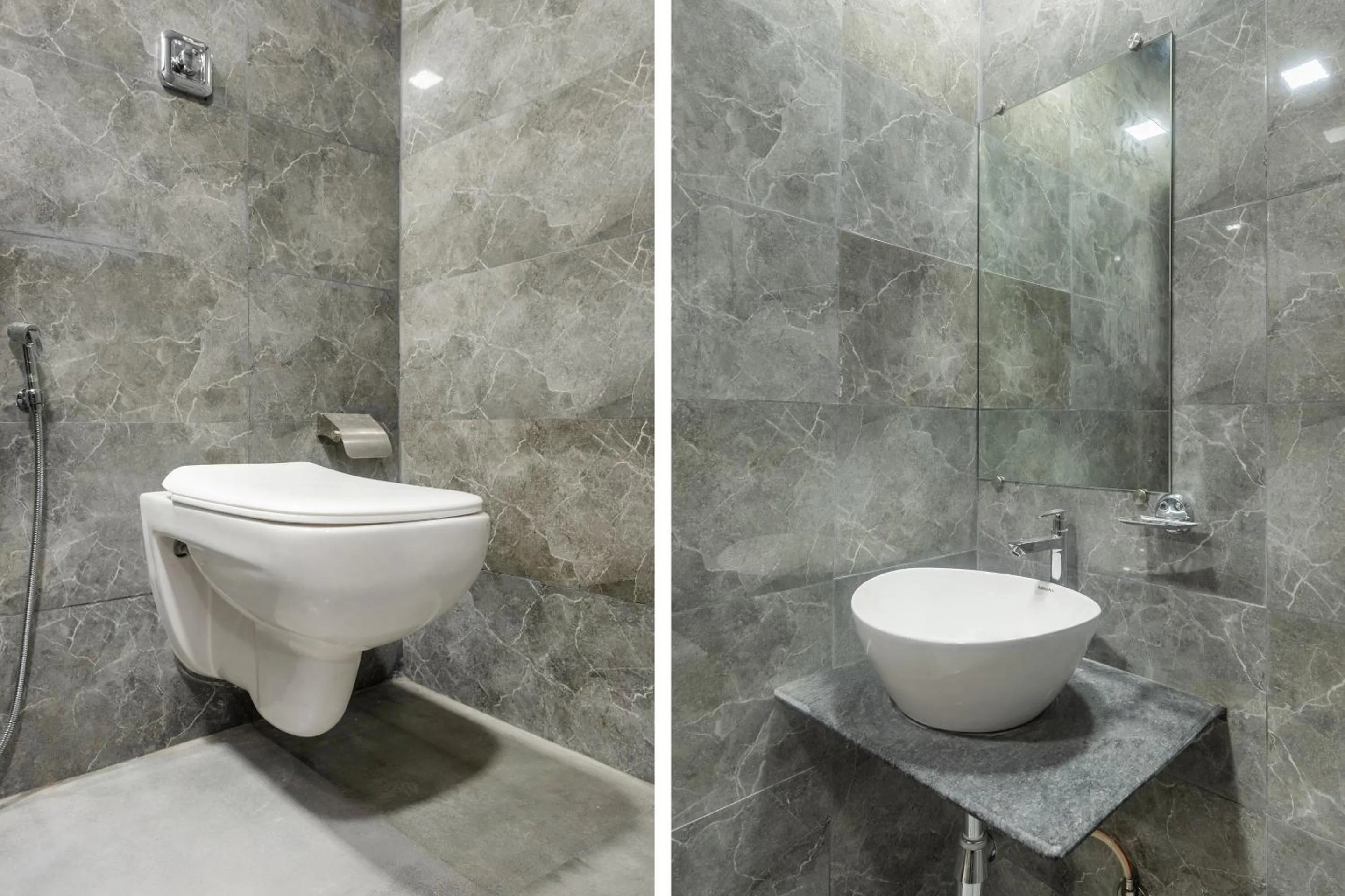 Bathroom in OYO Hotel Blue Executive Near Chhatrapati Shivaji International Airport