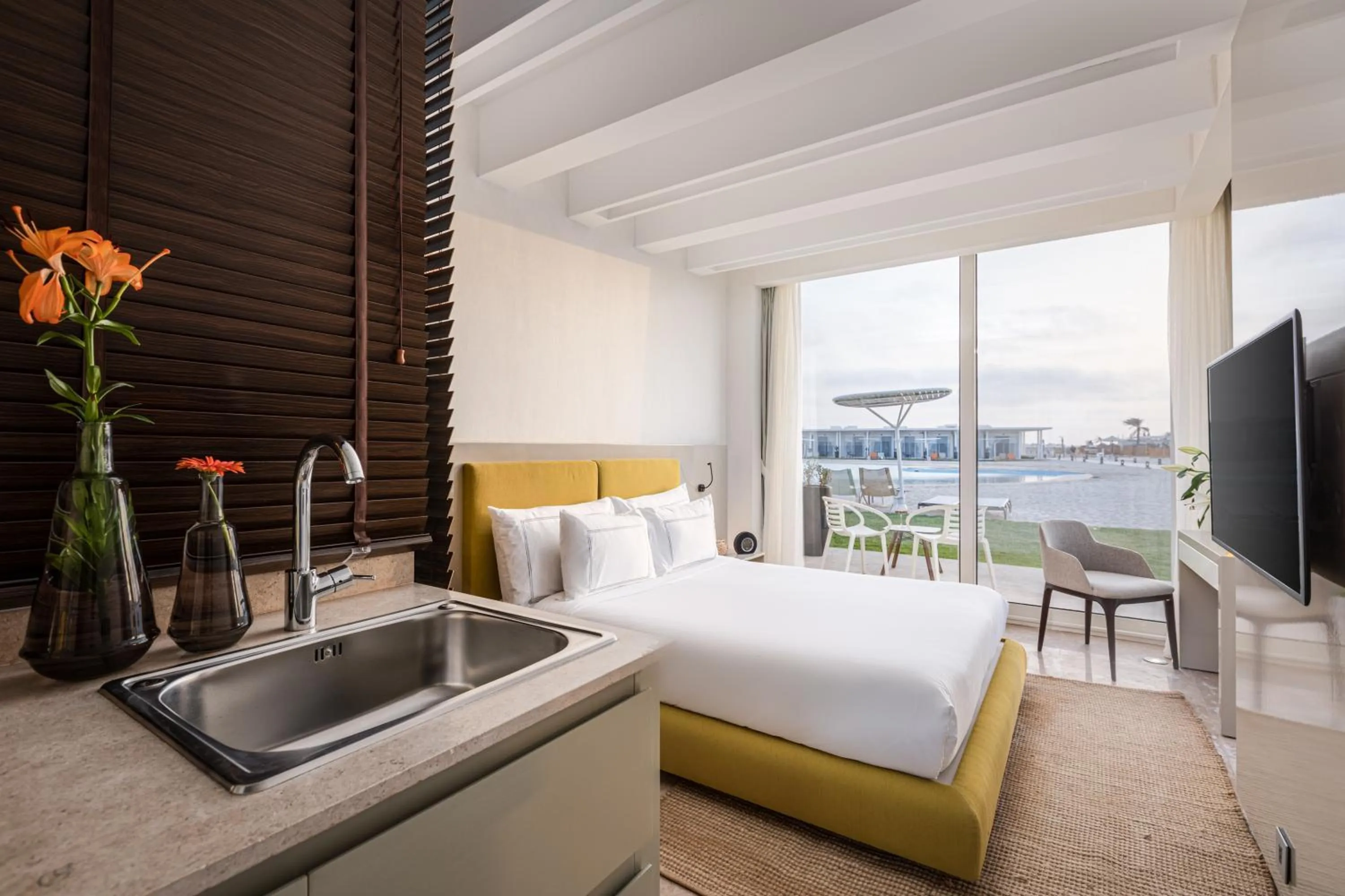 Bedroom, Bed in The G Hotel Seashell