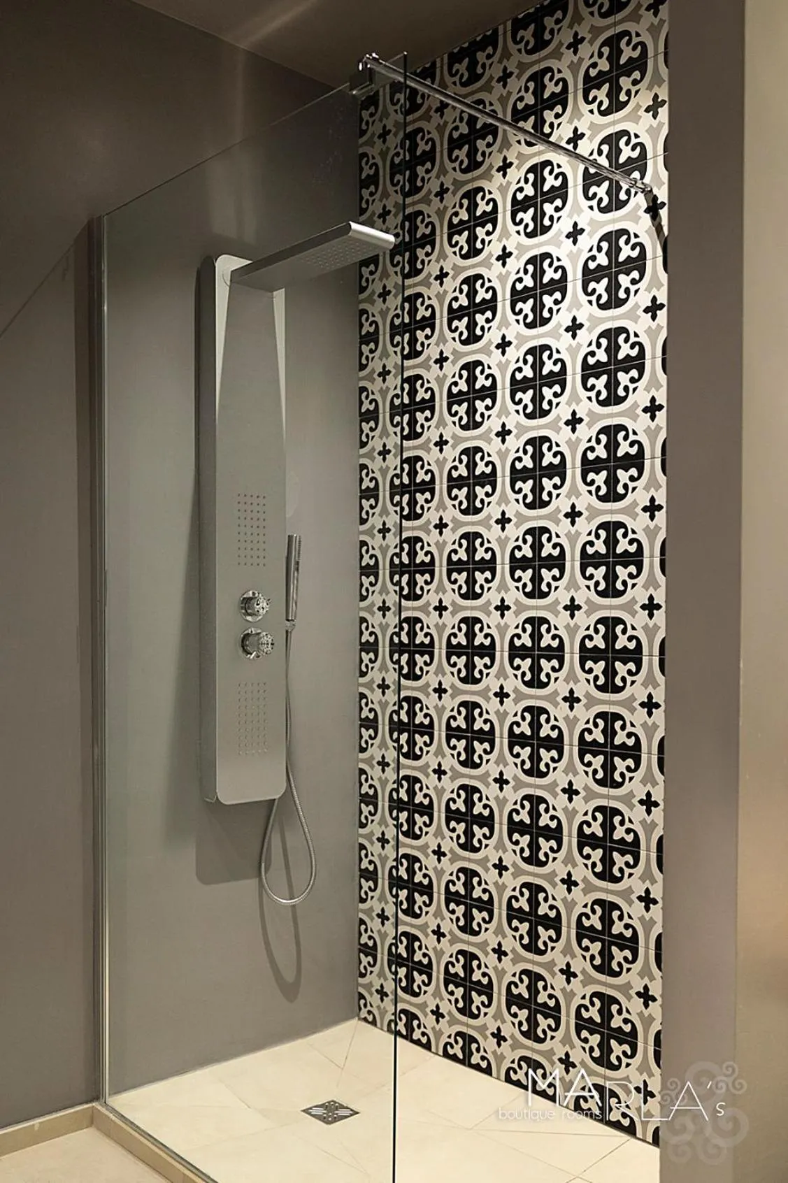 Bathroom in Marla's boutique rooms