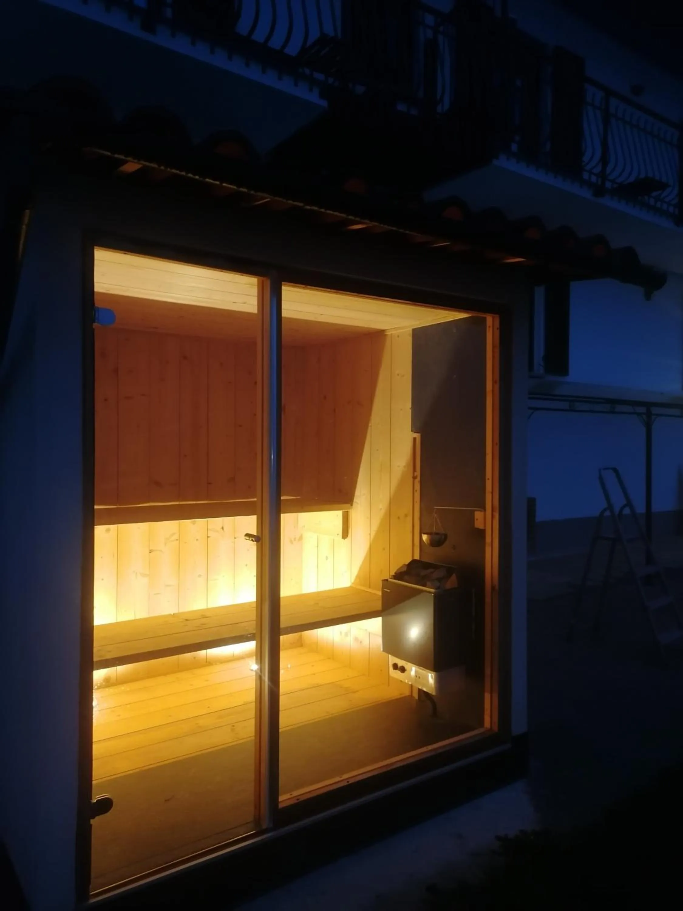 Sauna in Villa Belvedere Langhe